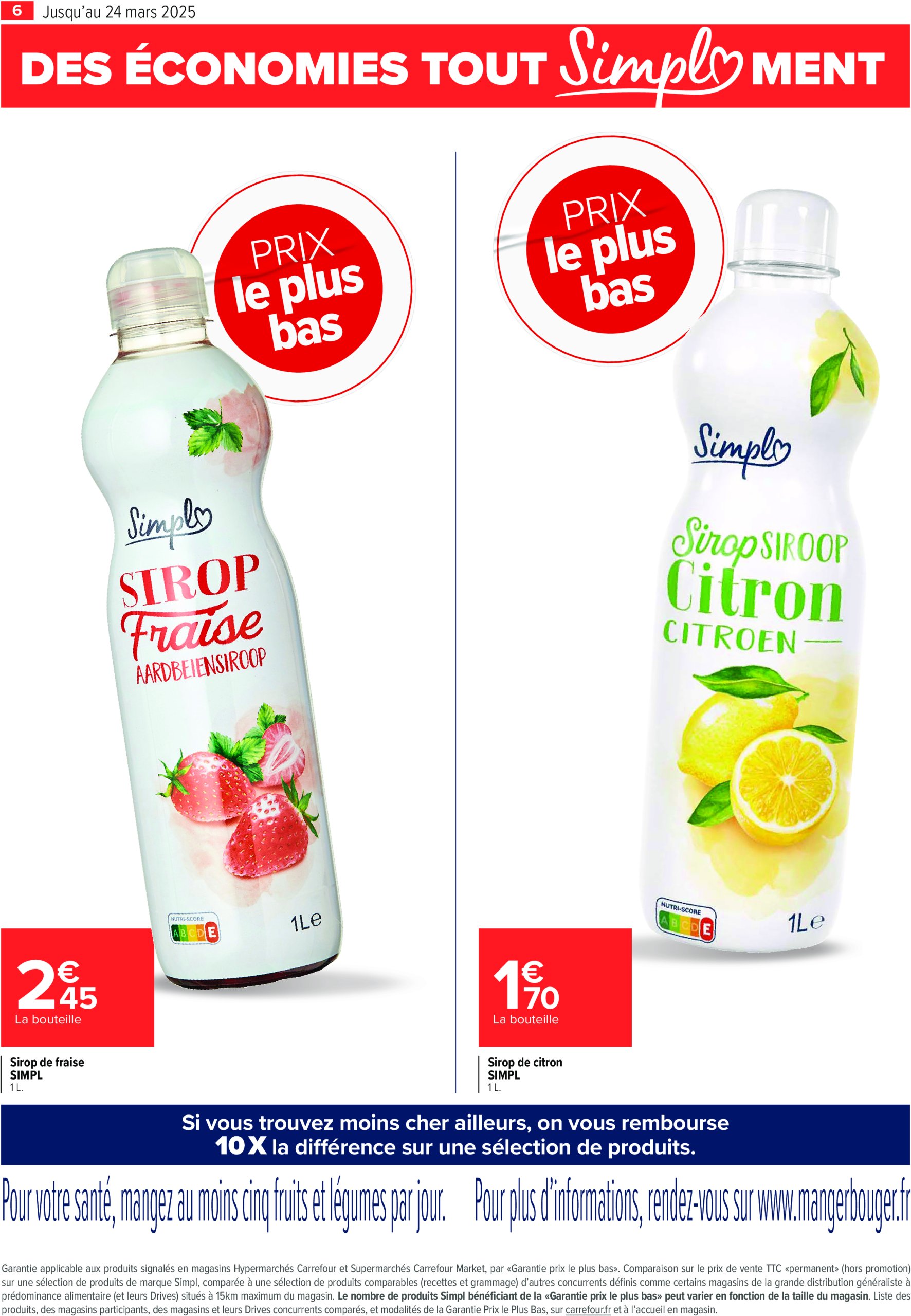 carrefour - Catalogue Carrefour - Prix le plus bas valable dès 27/02 - 24/03 - page: 6