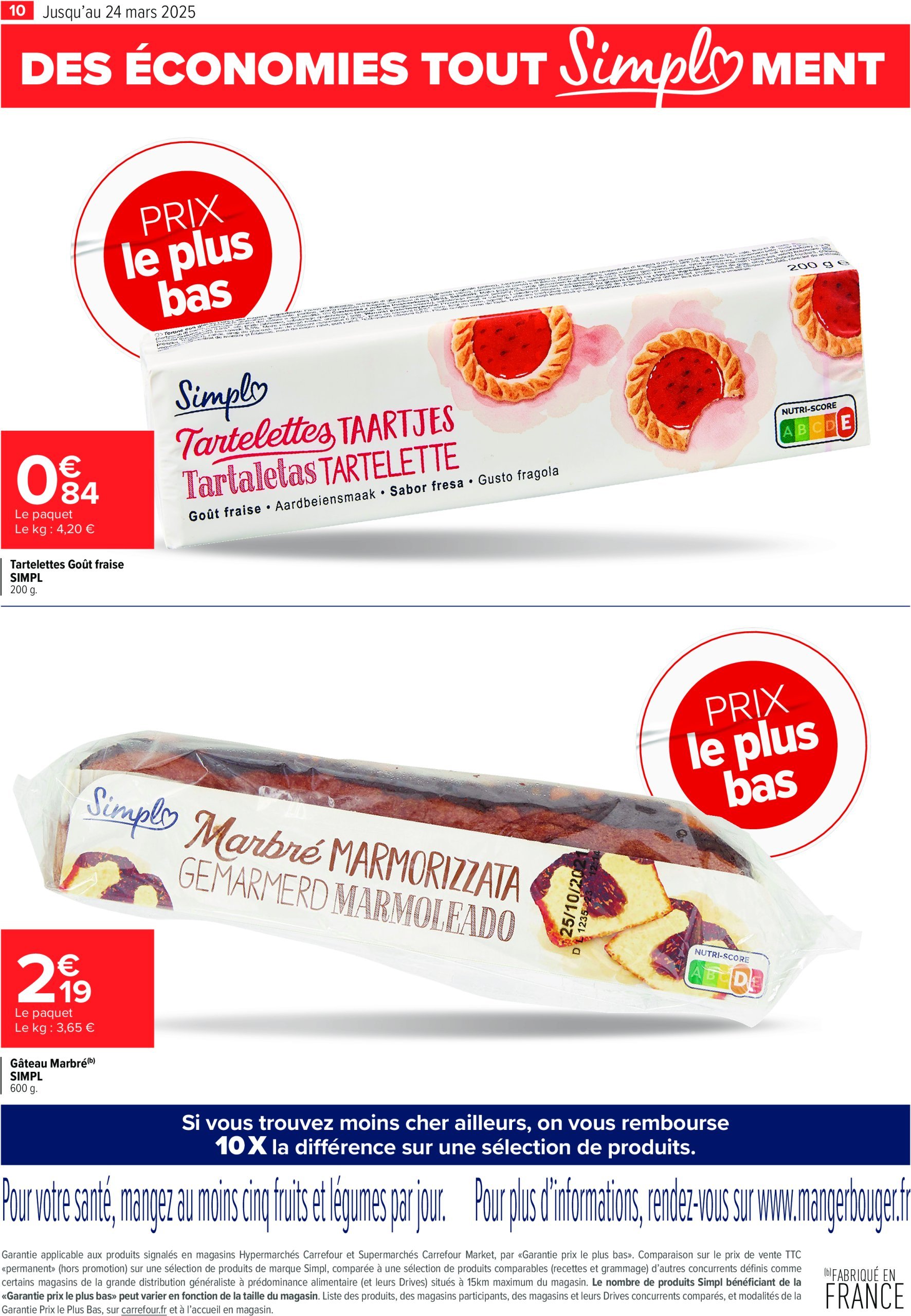 carrefour - Catalogue Carrefour - Prix le plus bas valable dès 27/02 - 24/03 - page: 10