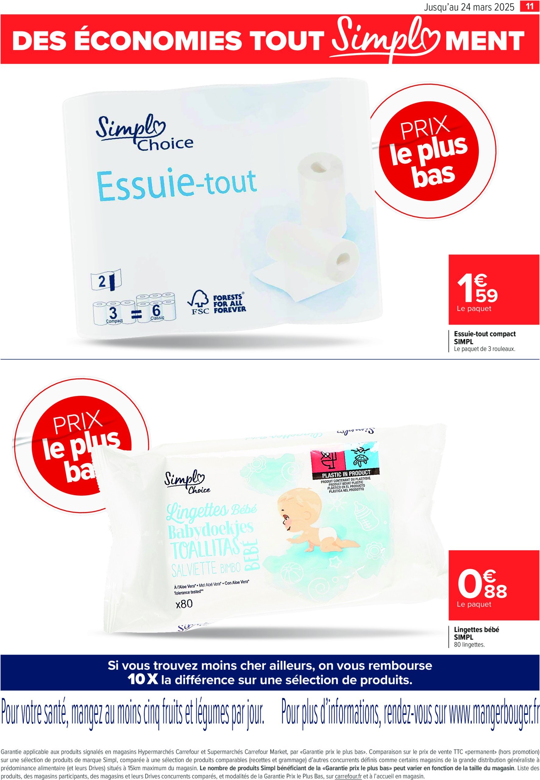 carrefour - Catalogue Carrefour - Prix le plus bas valable dès 27/02 - 24/03 - page: 11