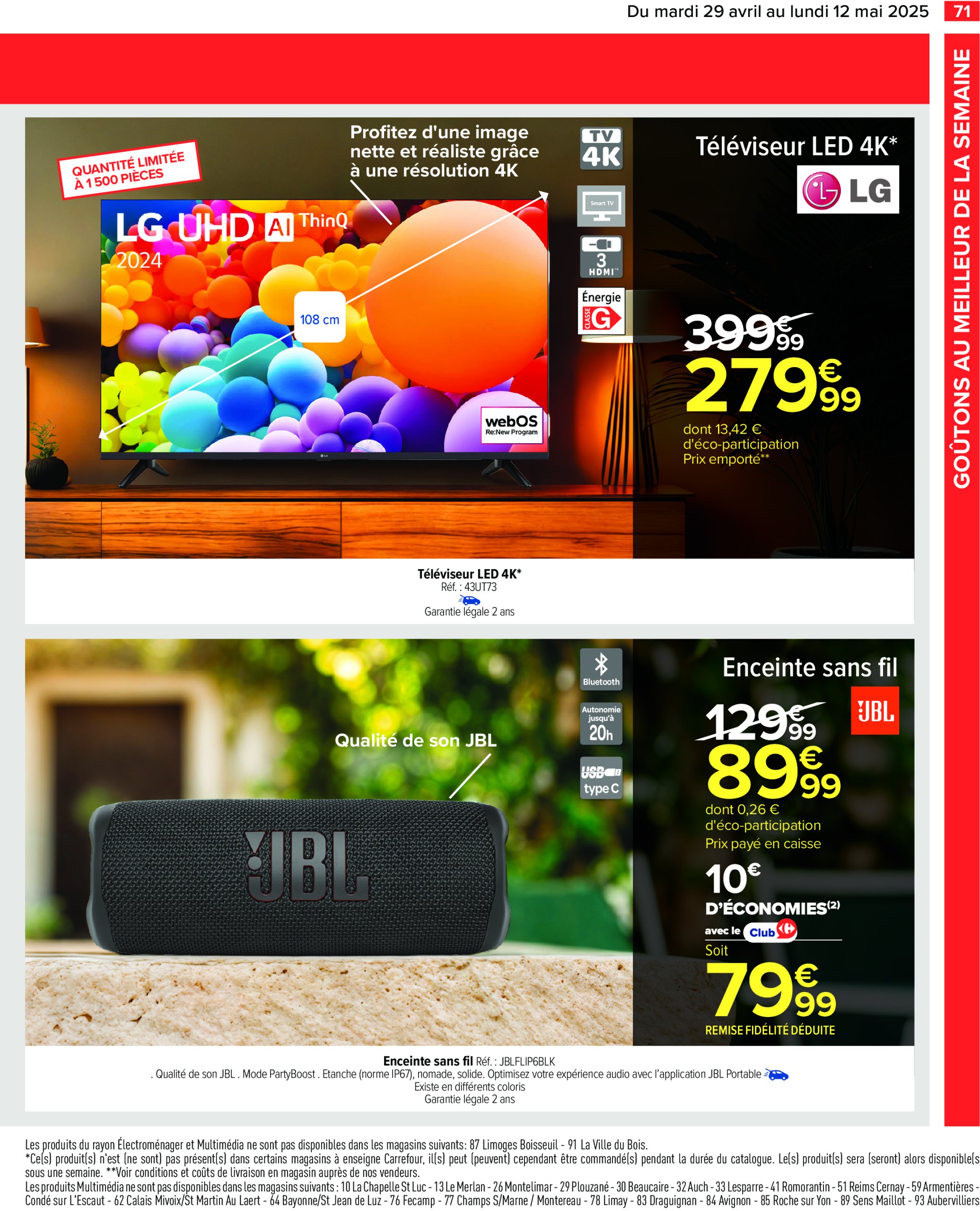 carrefour - Catalogue Carrefour valable dès 29/04 - 12/05 - page: 73 carrefour - Catalogue Carrefour valable dès 29/04 - 12/05 - page: 73