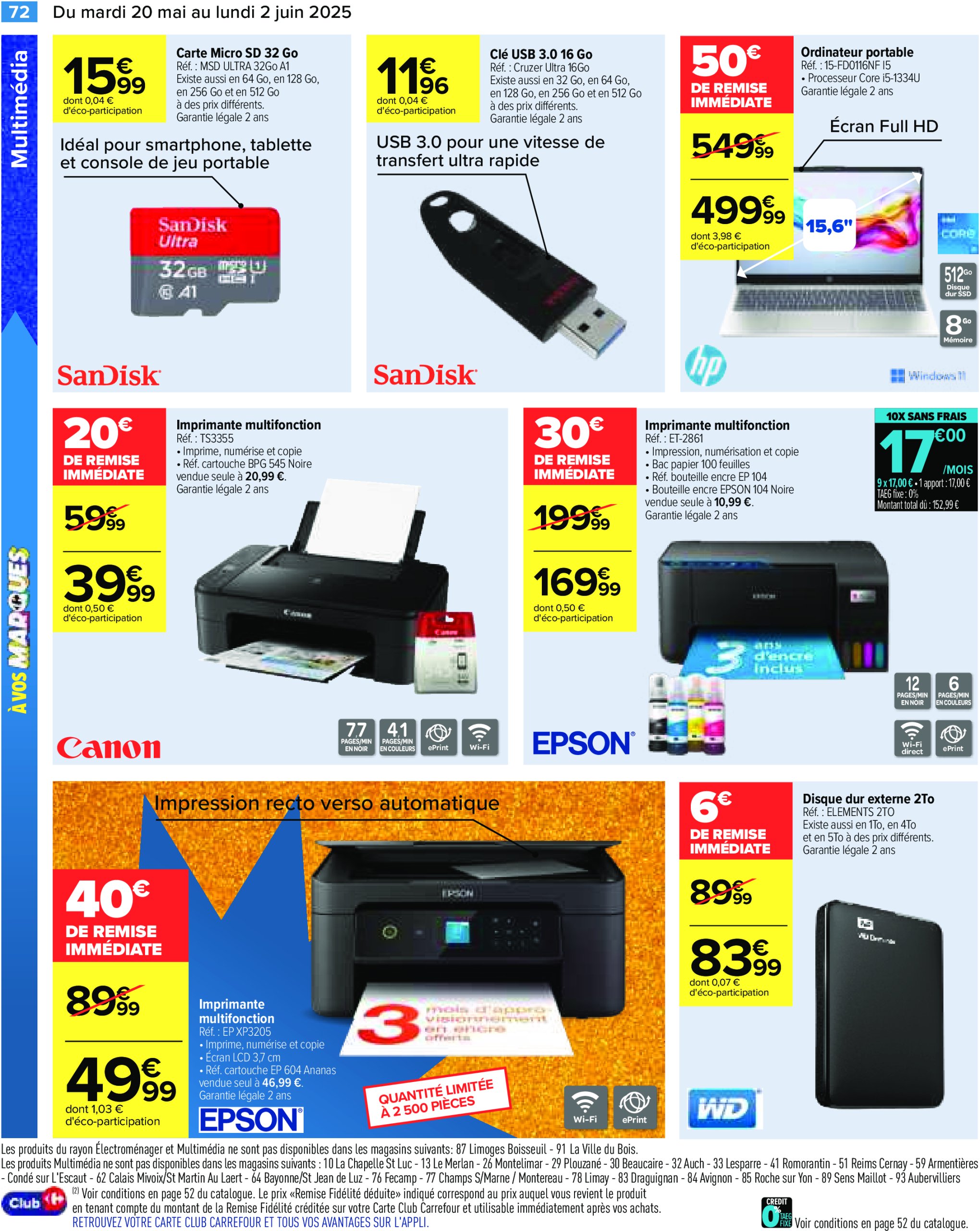 carrefour - Catalogue Carrefour valable dès 20/05 - 02/06 - page: 74 carrefour - Catalogue Carrefour valable dès 20/05 - 02/06 - page: 74