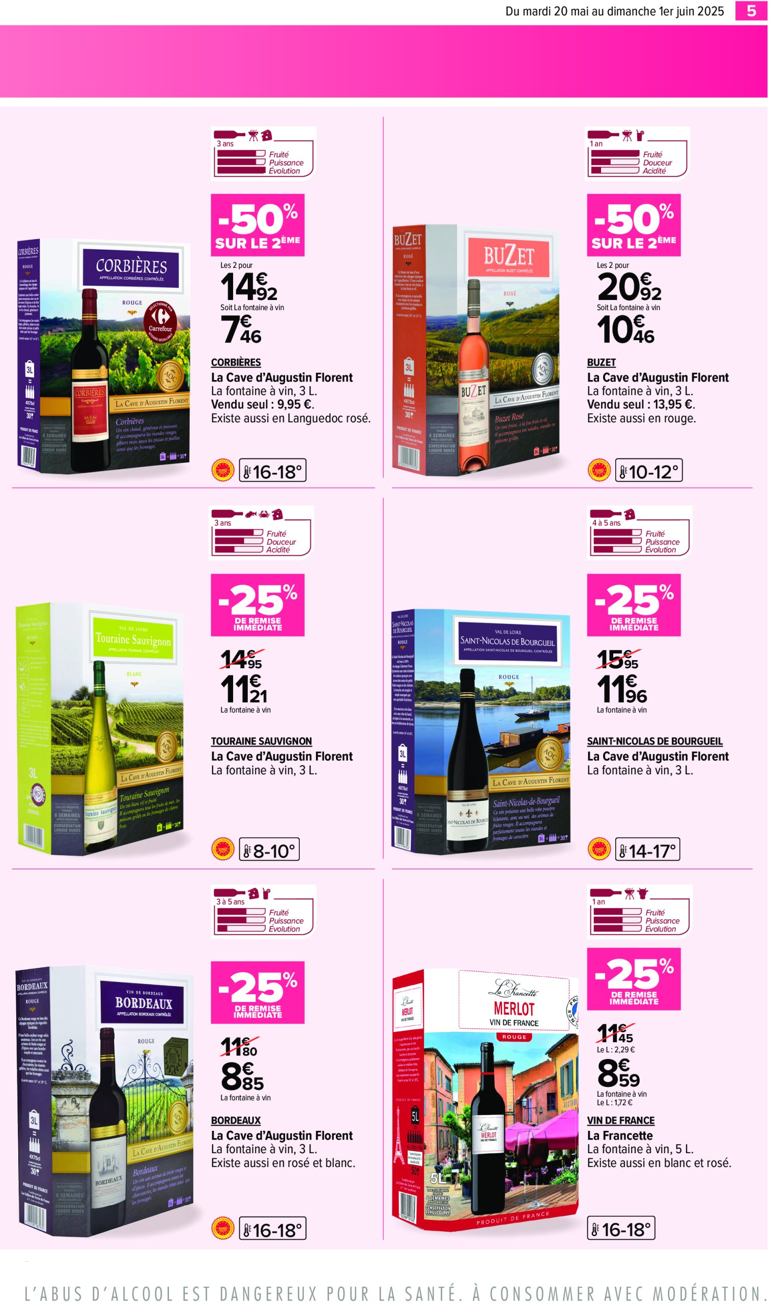 carrefour - Catalogue Carrefour - Foire aux Vins valable dès 20/05 - 01/06 - page: 5