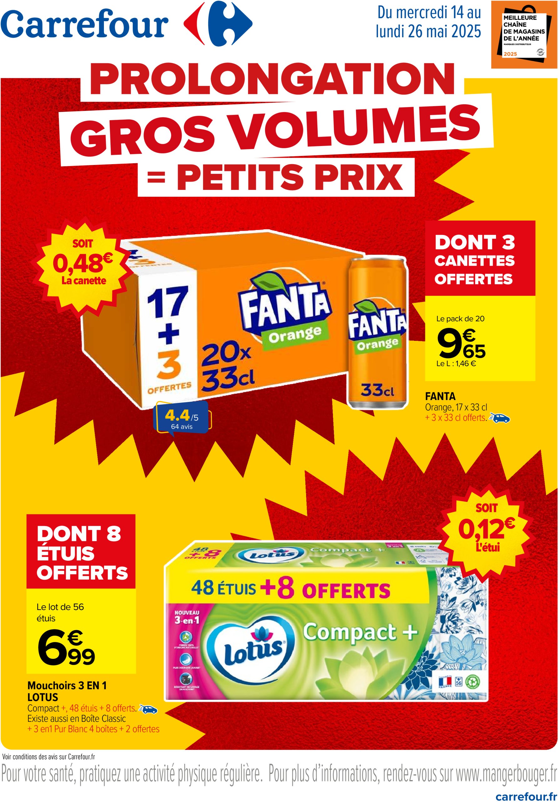 carrefour - Catalogue Carrefour - Gros volumes, petits prix valable dès 14/05 - 26/05