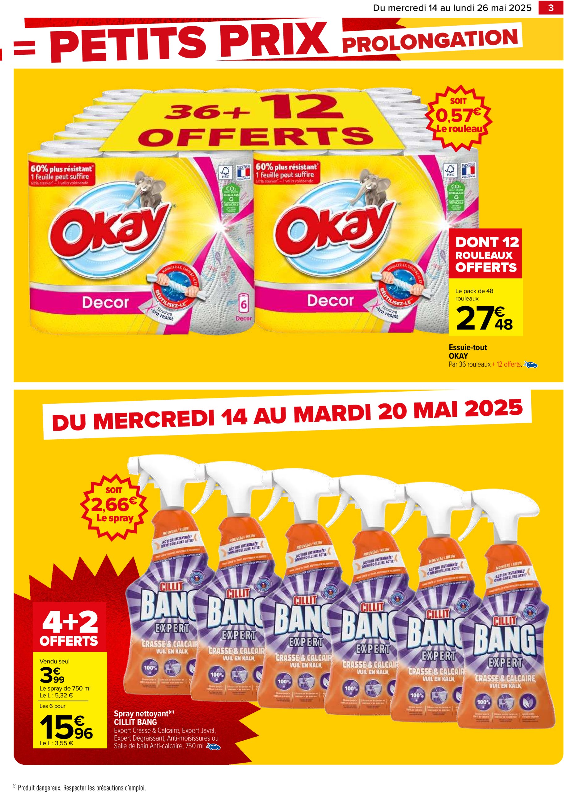 carrefour - Catalogue Carrefour - Gros volumes, petits prix valable dès 14/05 - 26/05 - page: 3