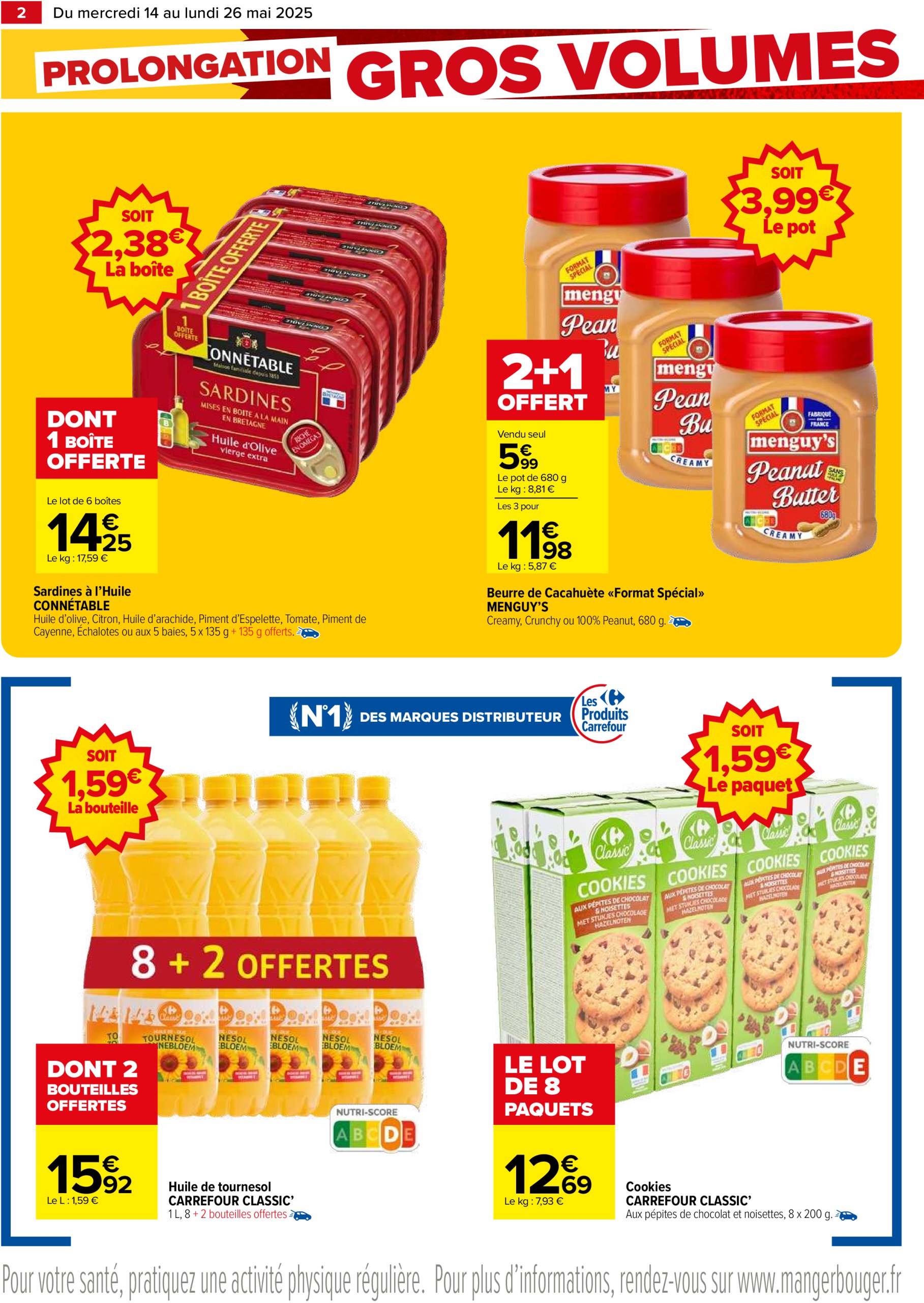 carrefour - Catalogue Carrefour - Gros volumes, petits prix valable dès 14/05 - 26/05 - page: 2