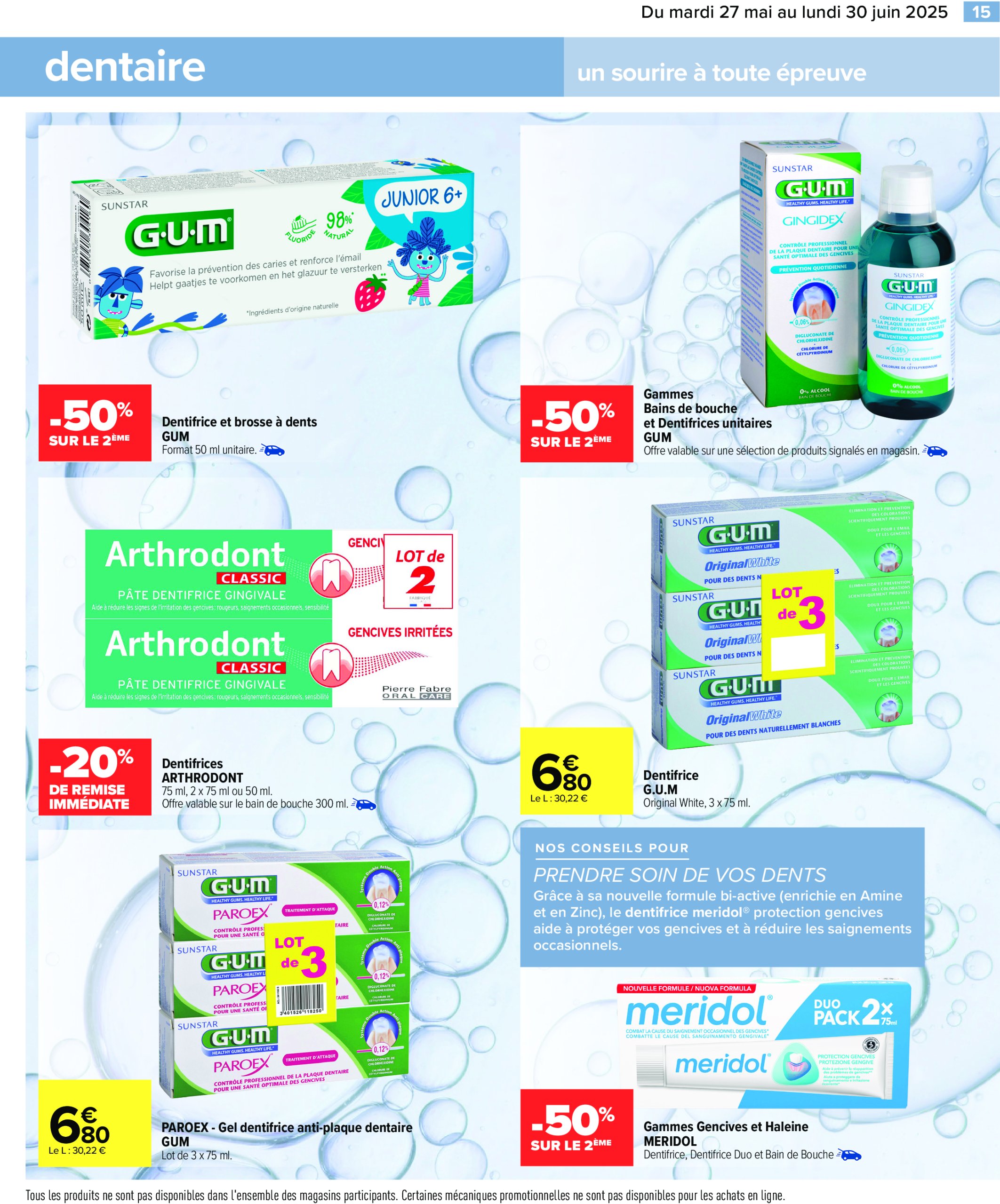 carrefour - Catalogue Carrefour - Parapharmacie valable dès 27/05 - 30/06 - page: 15