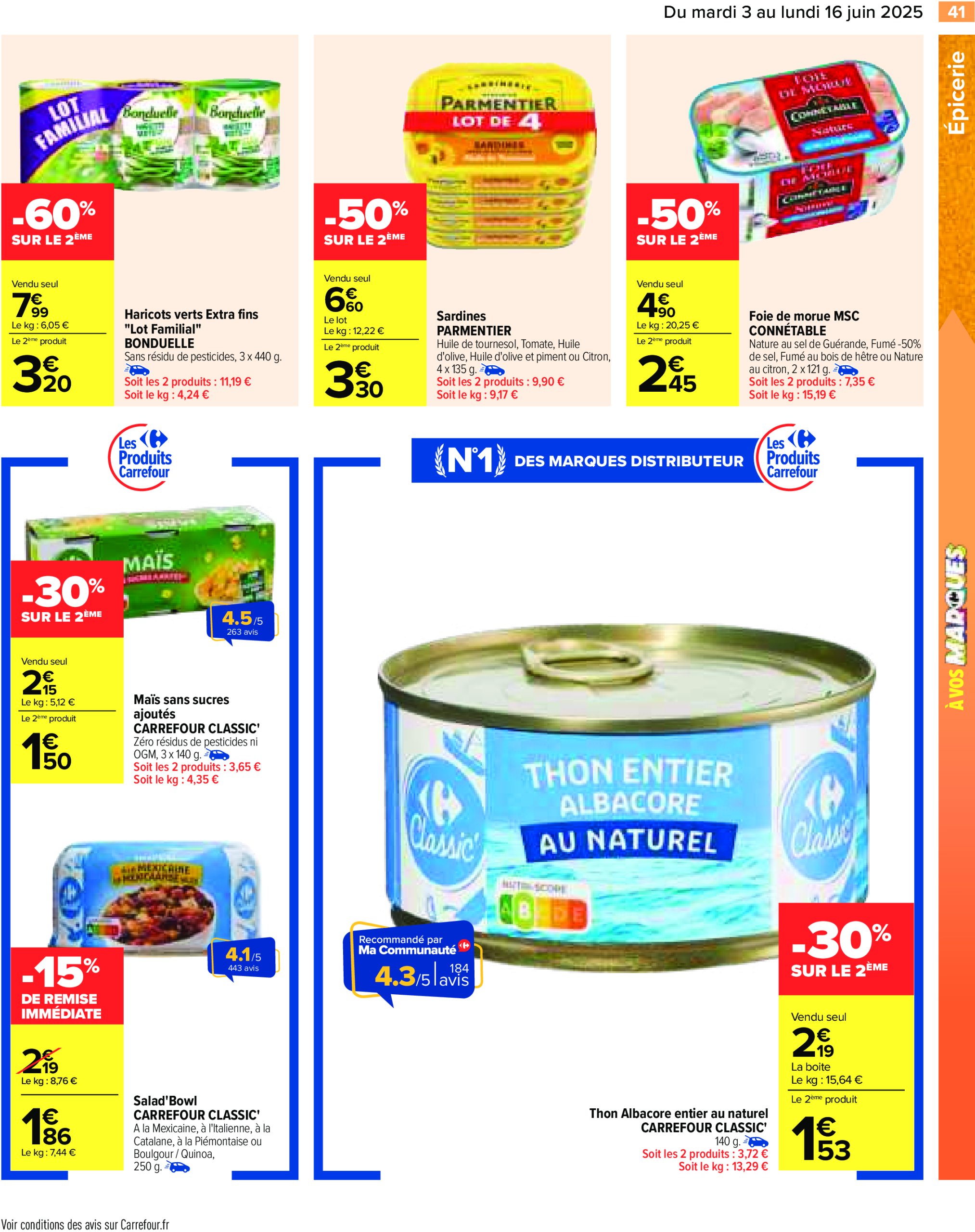 carrefour - Catalogue Carrefour valable dès 03/06 - 16/06 - page: 43 carrefour - Catalogue Carrefour valable dès 03/06 - 16/06 - page: 43