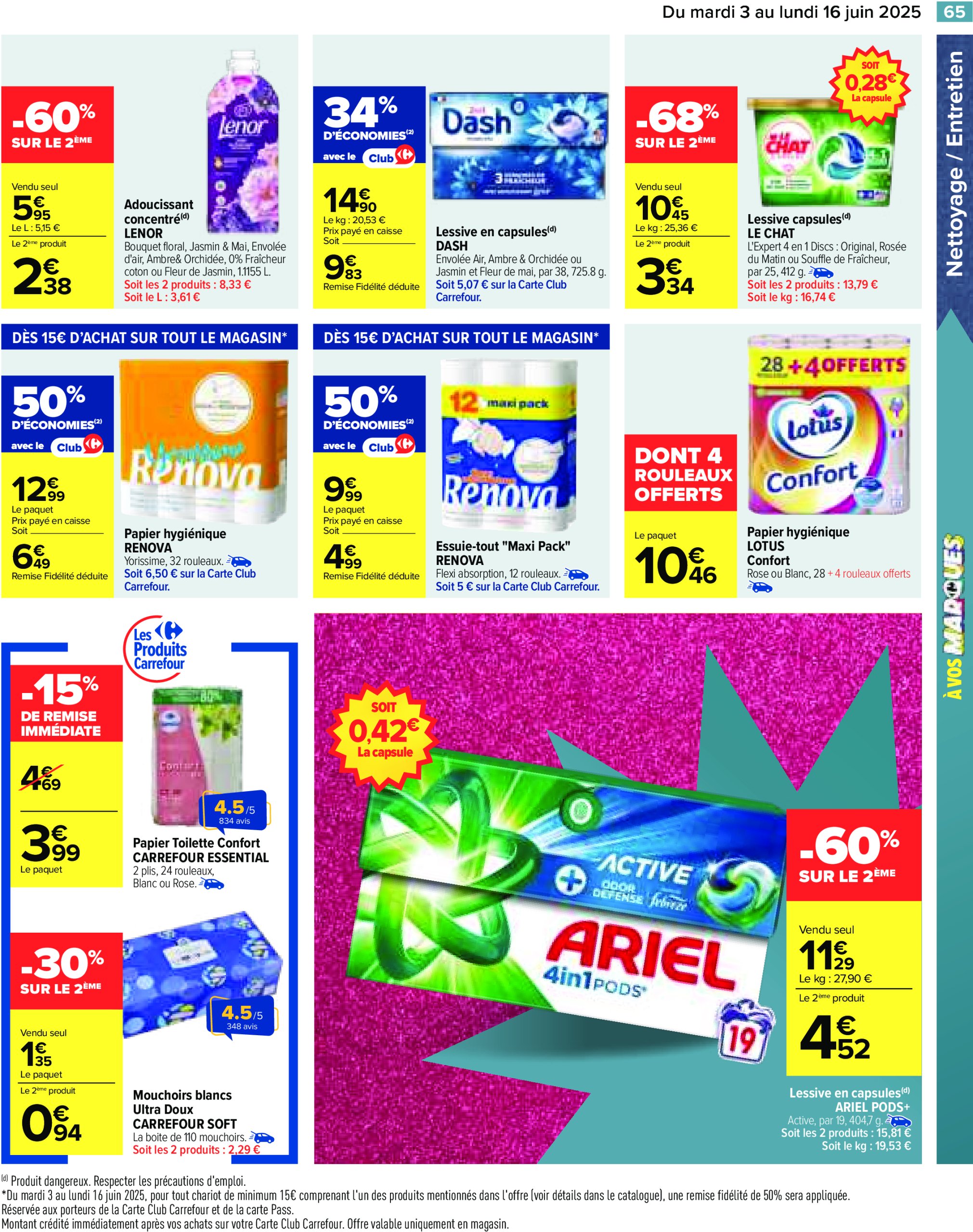 carrefour - Catalogue Carrefour valable dès 03/06 - 16/06 - page: 67 carrefour - Catalogue Carrefour valable dès 03/06 - 16/06 - page: 67
