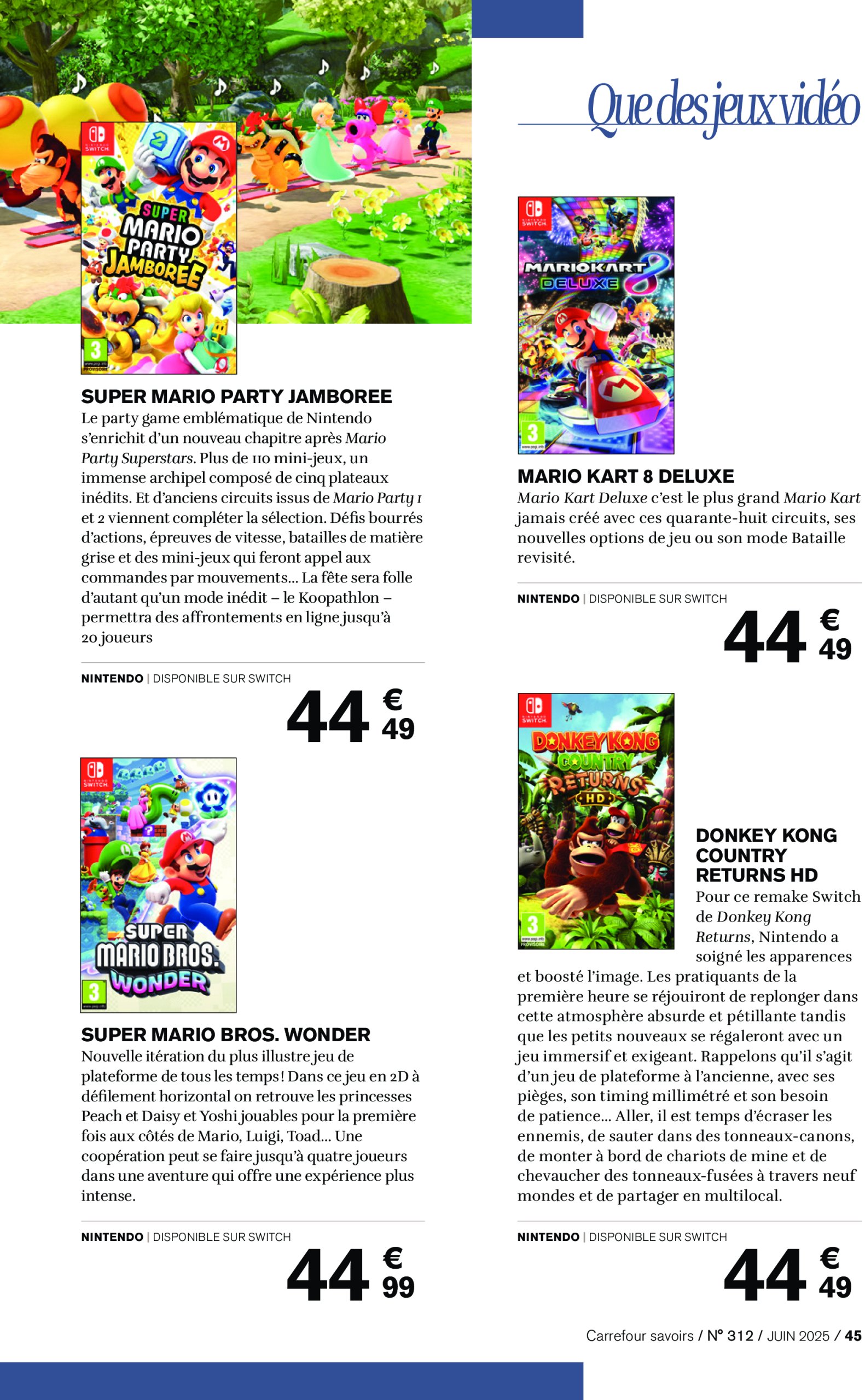 carrefour - Catalogue Carrefour - A CHACUN SA CULTURE valable du 01/06 au 30/06 - page: 45 carrefour - Catalogue Carrefour - A CHACUN SA CULTURE valable du 01/06 au 30/06 - page: 45