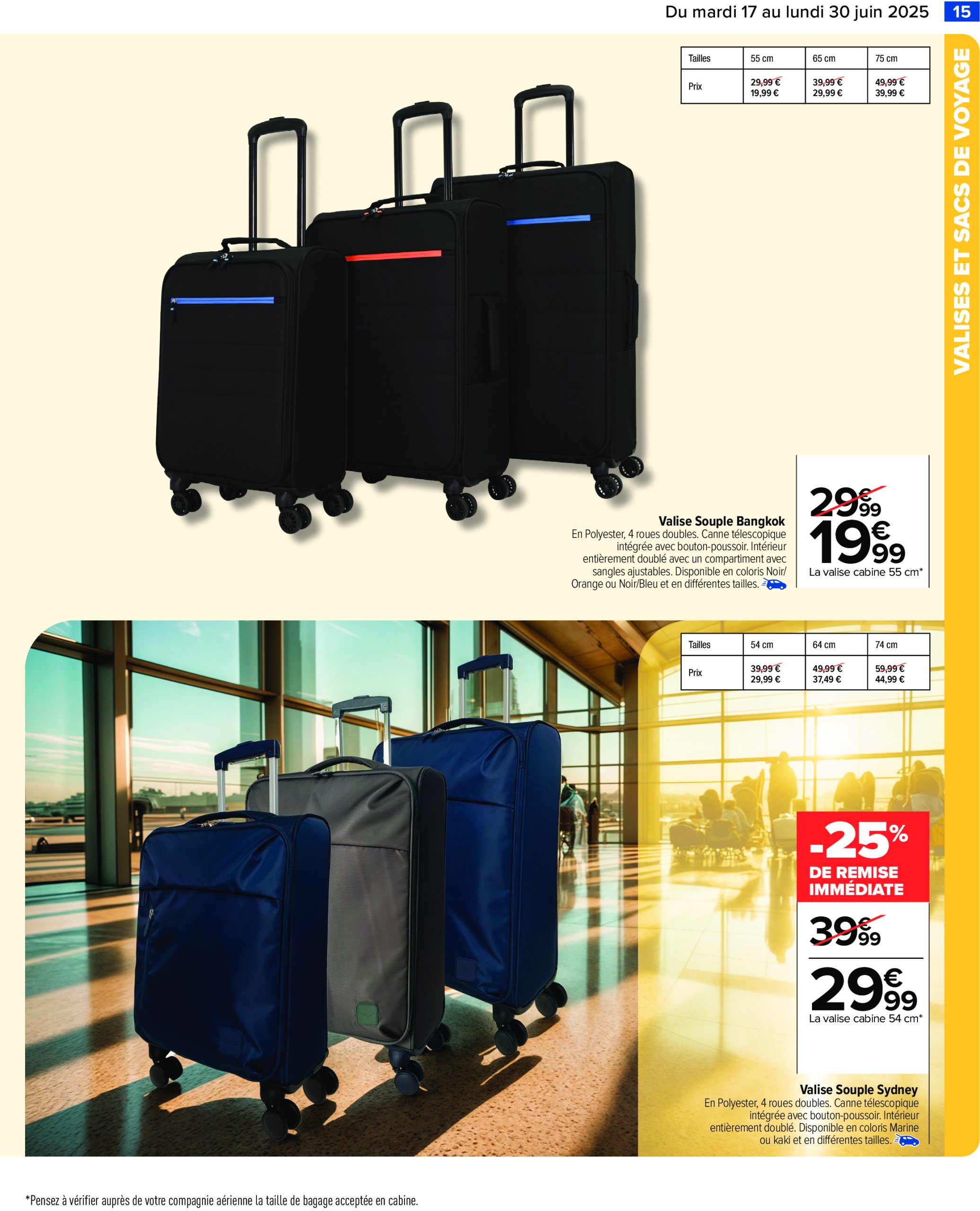 carrefour - Catalogue Carrefour - Vacances valable du 17/06 au 30/06 - page: 17