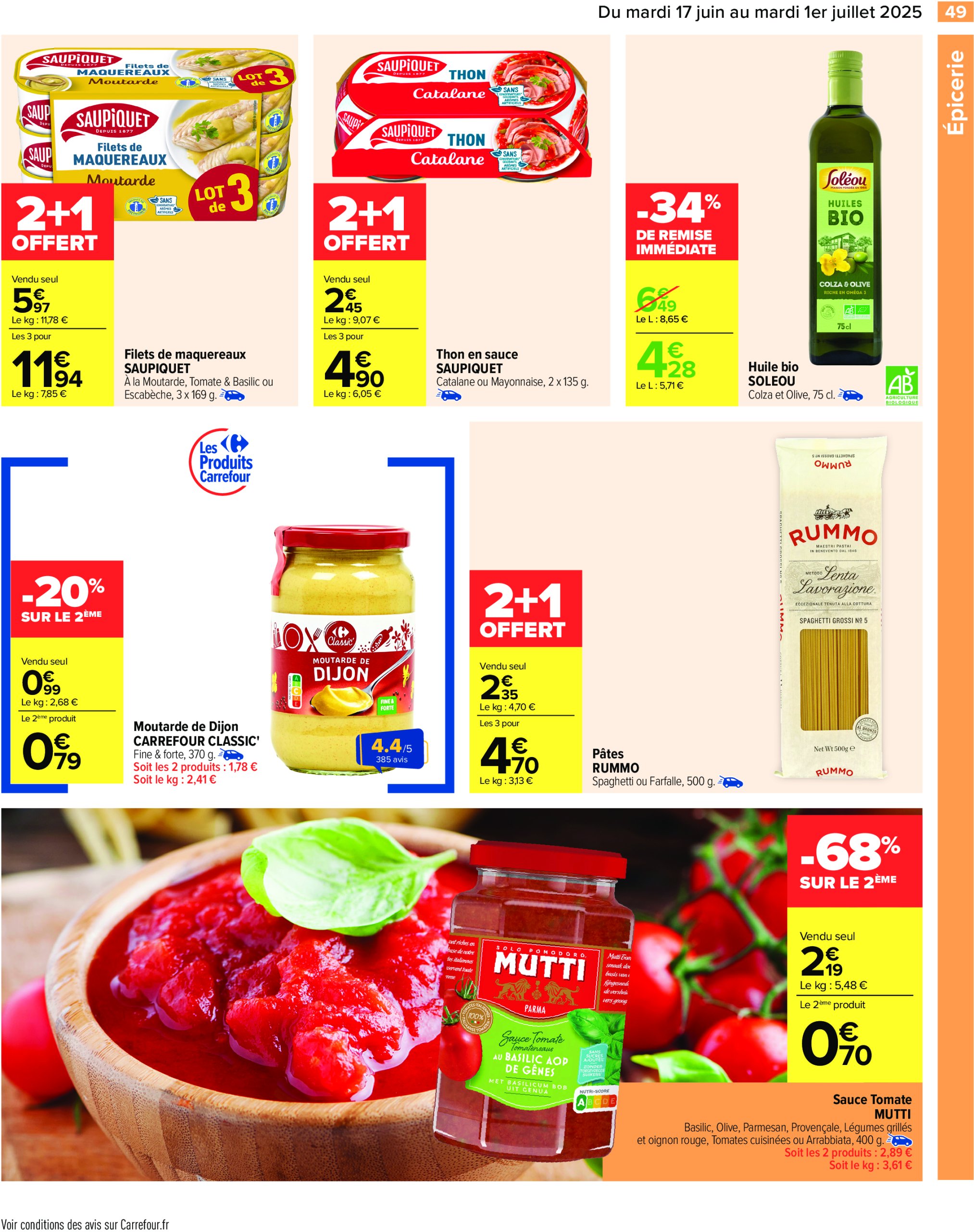 carrefour - Catalogue Carrefour valable du 17/06 au 01/07 - page: 51 carrefour - Catalogue Carrefour valable du 17/06 au 01/07 - page: 51
