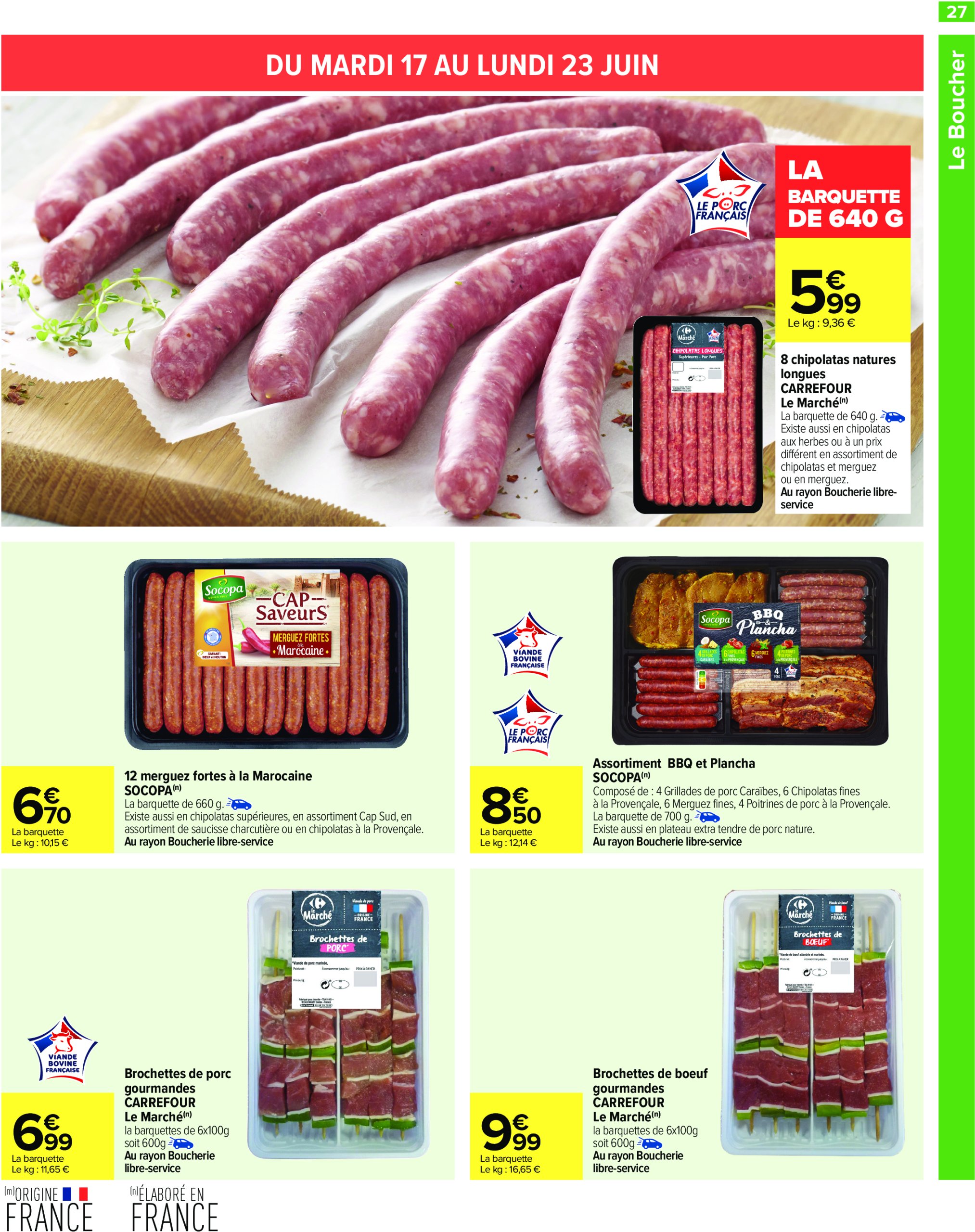 carrefour - Catalogue Carrefour valable du 17/06 au 01/07 - page: 29 carrefour - Catalogue Carrefour valable du 17/06 au 01/07 - page: 29