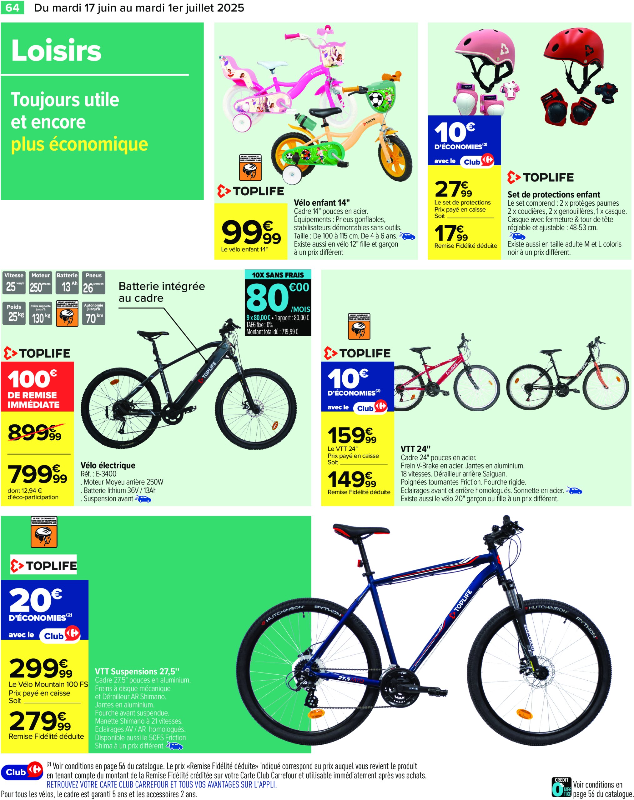 carrefour - Catalogue Carrefour valable du 17/06 au 01/07 - page: 66 carrefour - Catalogue Carrefour valable du 17/06 au 01/07 - page: 66