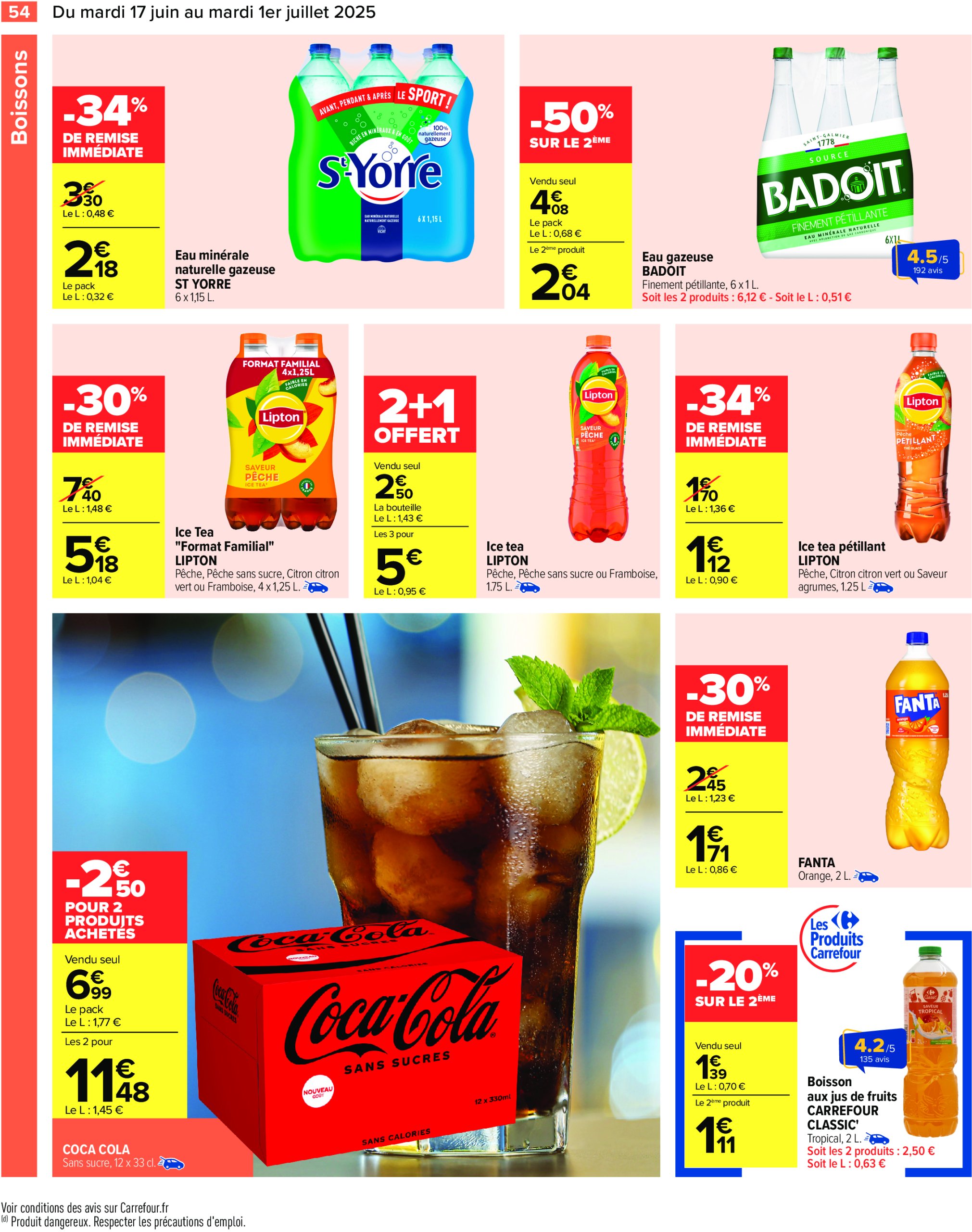 carrefour - Catalogue Carrefour valable du 17/06 au 01/07 - page: 56 carrefour - Catalogue Carrefour valable du 17/06 au 01/07 - page: 56