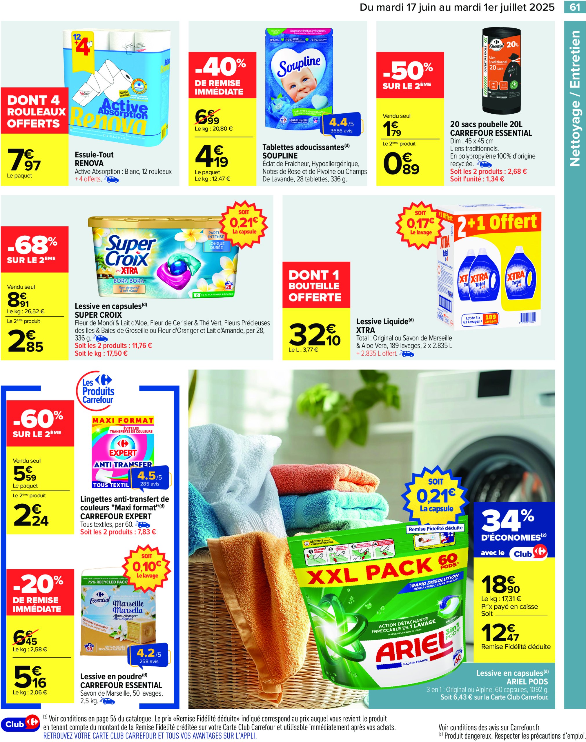 carrefour - Catalogue Carrefour valable du 17/06 au 01/07 - page: 63 carrefour - Catalogue Carrefour valable du 17/06 au 01/07 - page: 63