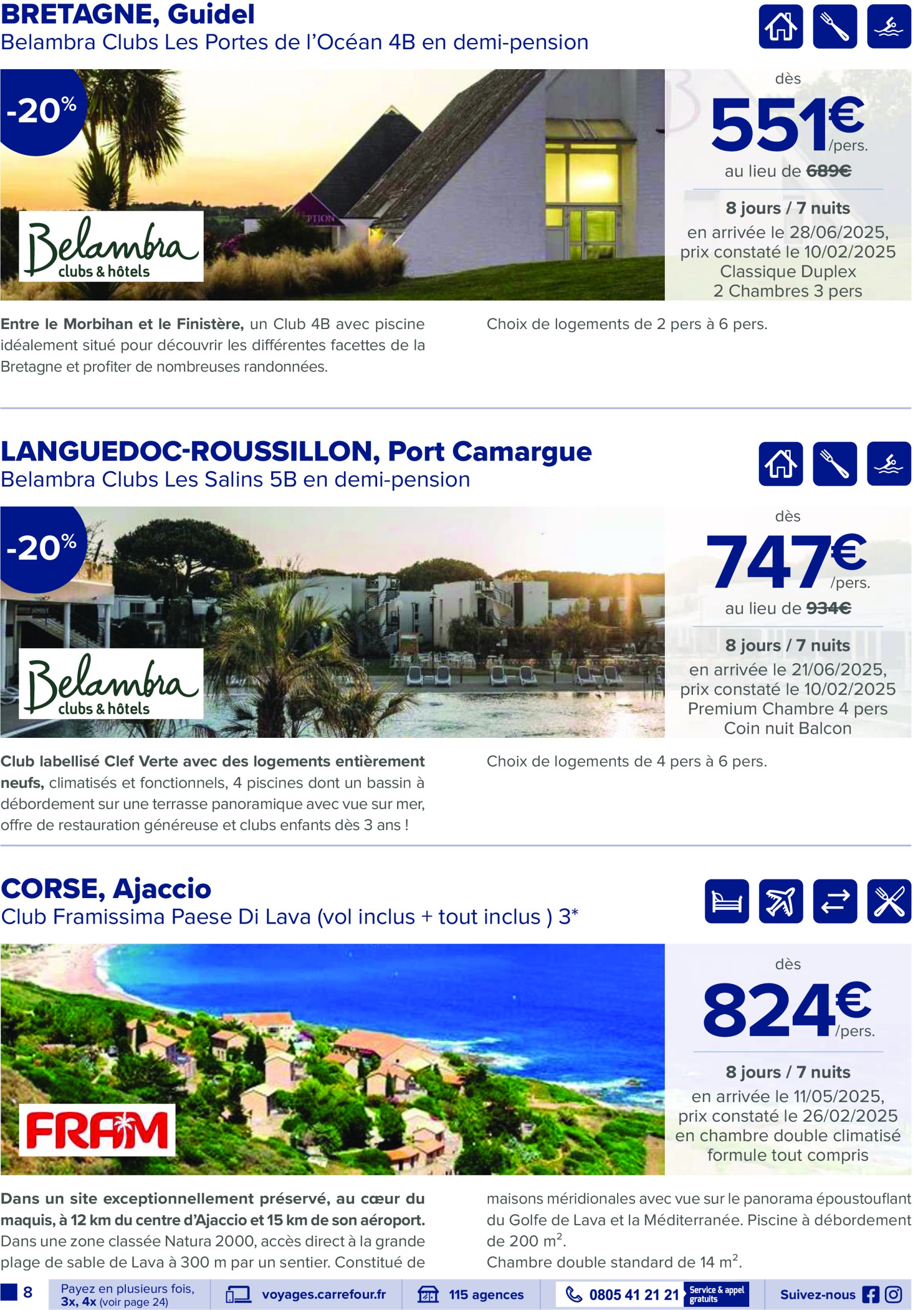 carrefour - Catalogue Carrefour - Voyagez valable du 25/03 au 30/06 - page: 8