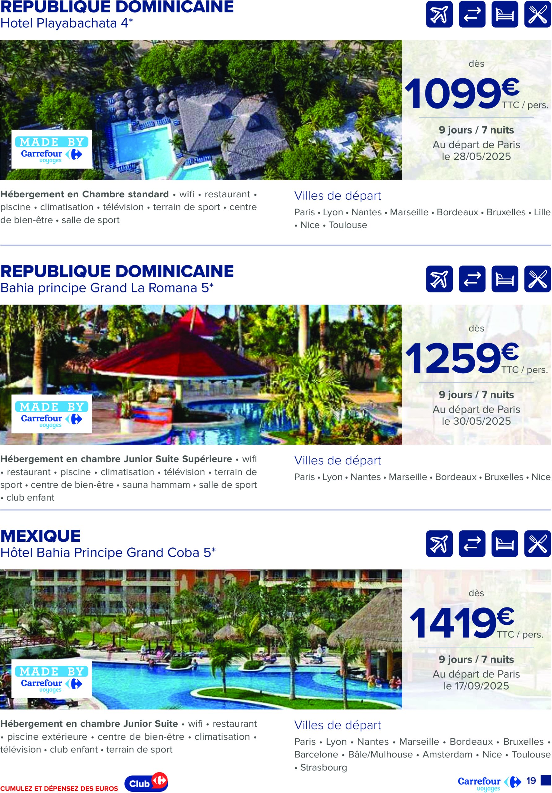 carrefour - Catalogue Carrefour - Voyagez valable du 25/03 au 30/06 - page: 19