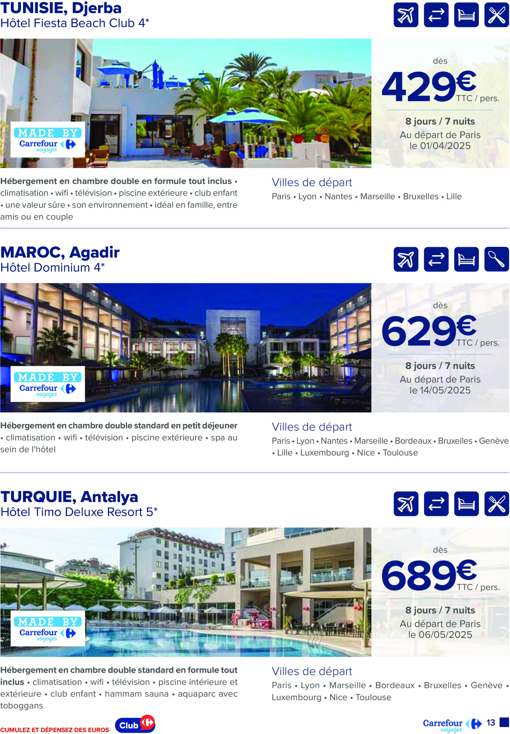 carrefour - Catalogue Carrefour - Voyagez valable du 25/03 au 30/06 - page: 13