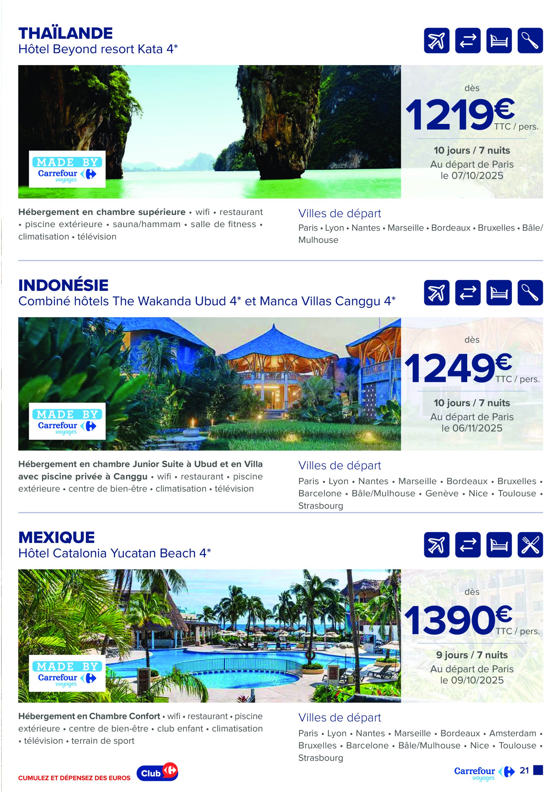 carrefour - Catalogue Carrefour - Voyagez valable du 01/07 au 31/10 - page: 21