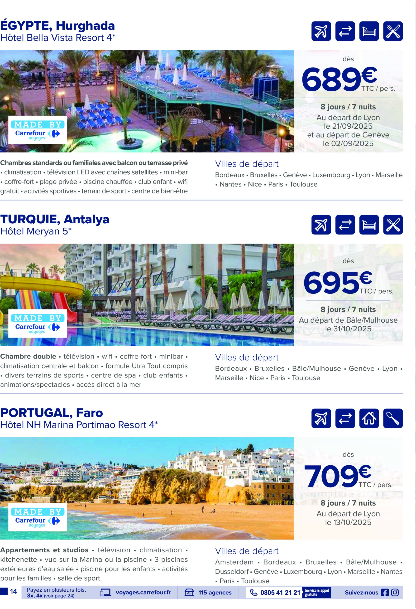 carrefour - Catalogue Carrefour - Voyagez valable du 01/07 au 31/10 - page: 14