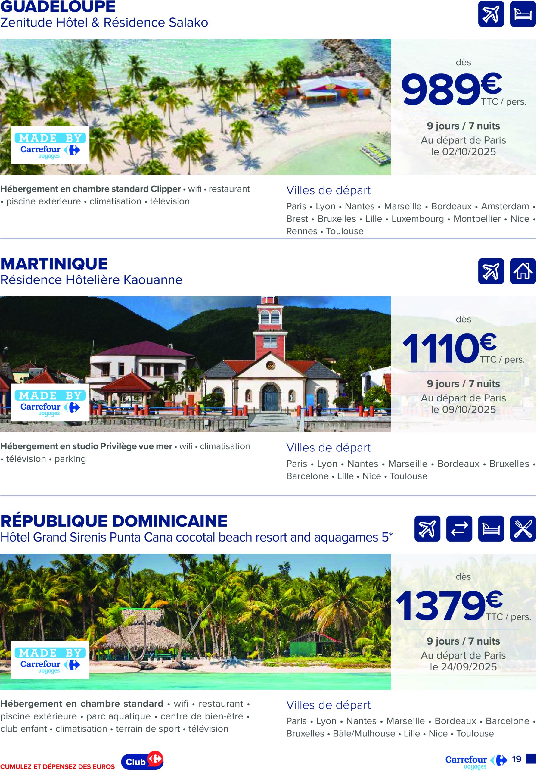 carrefour - Catalogue Carrefour - Voyagez valable du 01/07 au 31/10 - page: 19