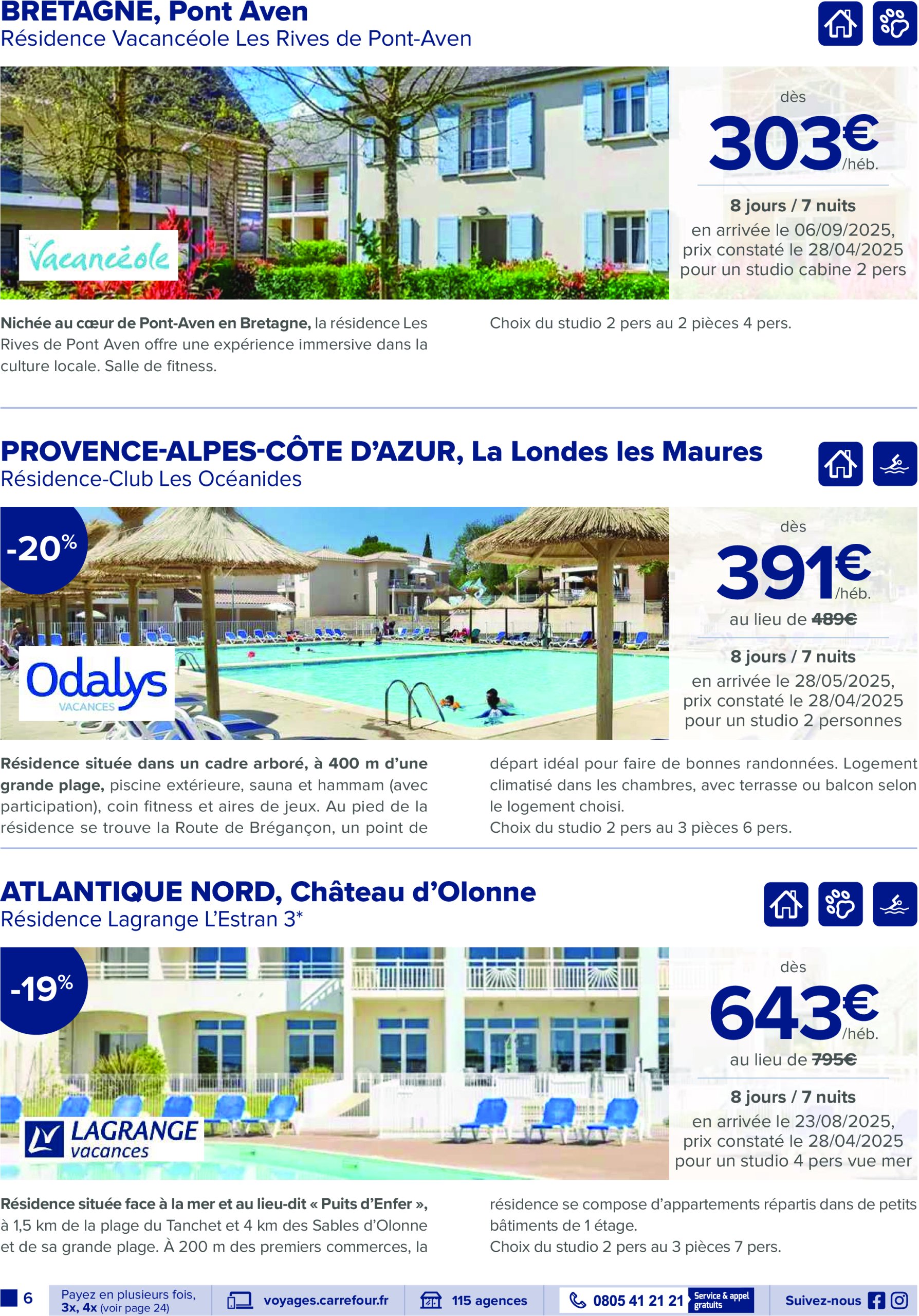 carrefour - Catalogue Carrefour - Voyagez valable du 01/07 au 31/10 - page: 6