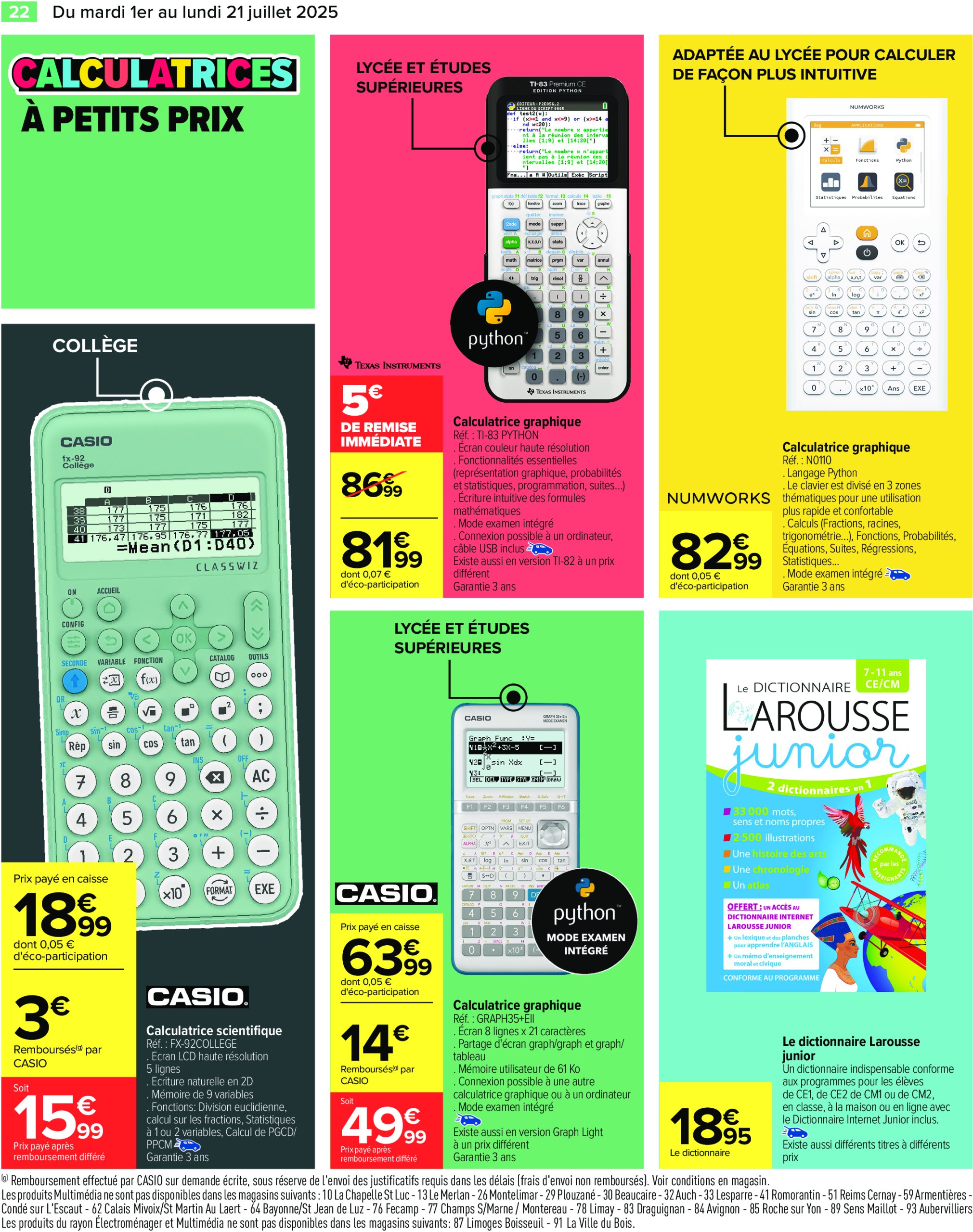 carrefour - Catalogue Carrefour - La Rentrée valable du 01/07 au 21/07 - page: 24