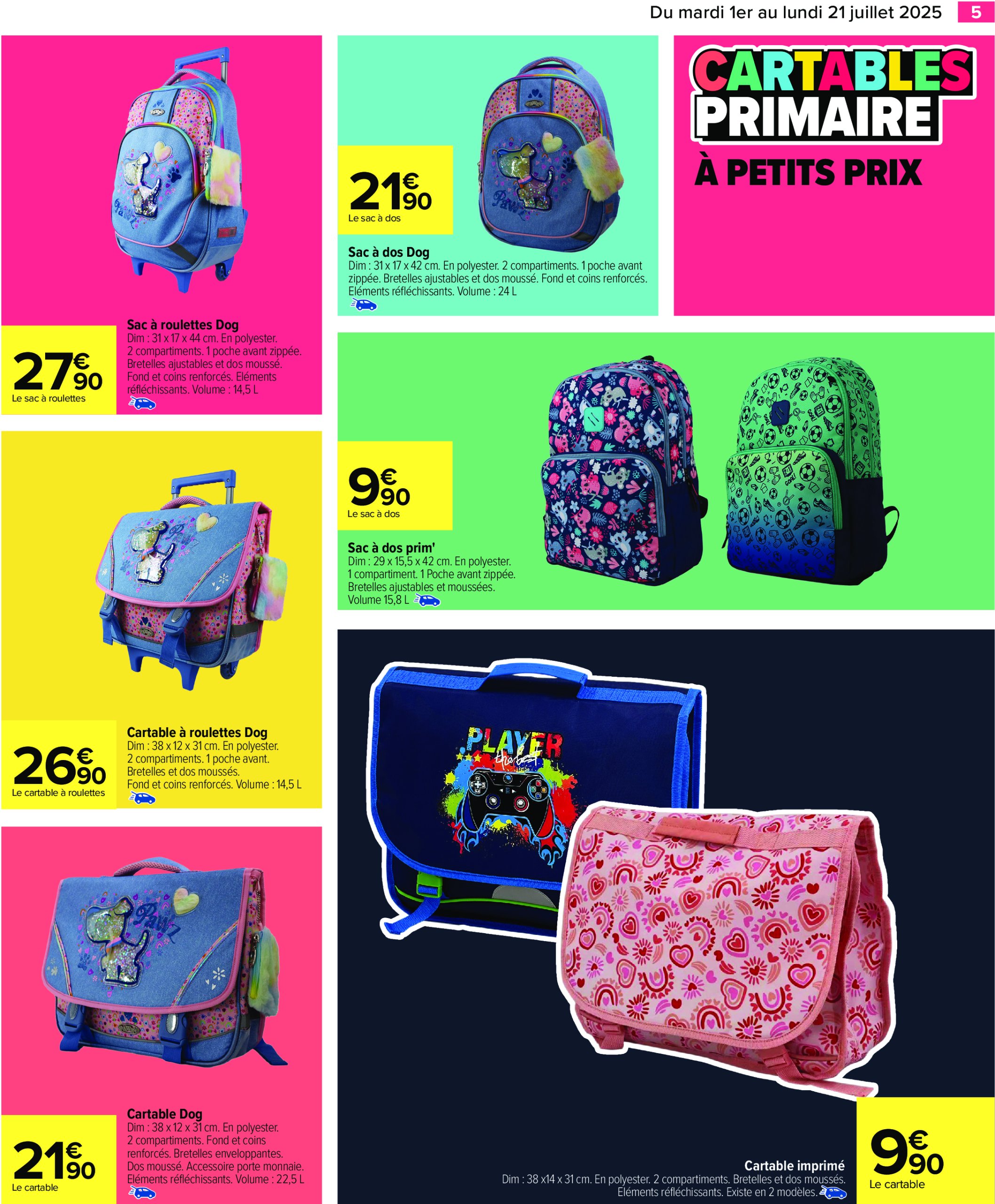 carrefour - Catalogue Carrefour - La Rentrée valable du 01/07 au 21/07 - page: 7