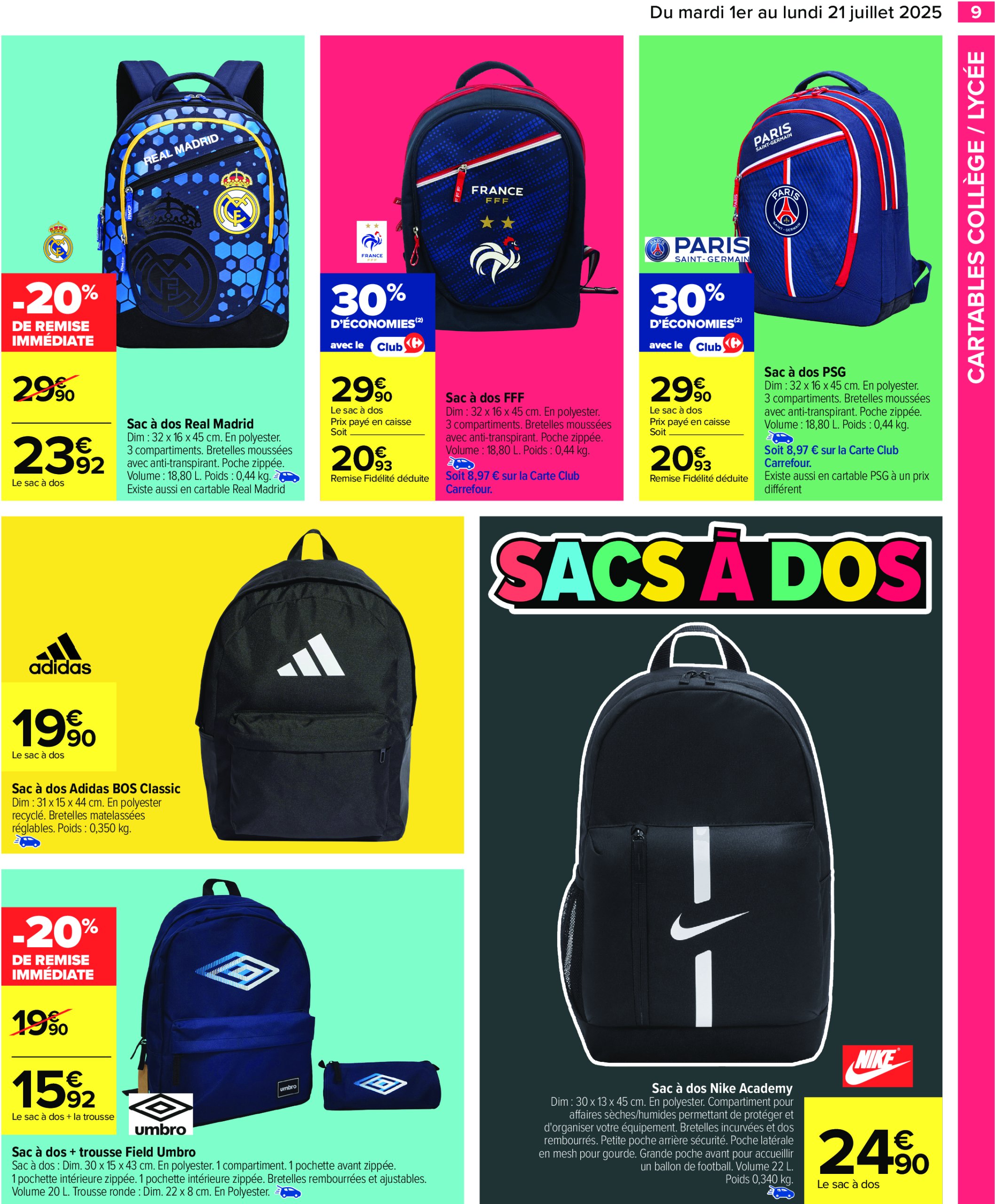 carrefour - Catalogue Carrefour - La Rentrée valable du 01/07 au 21/07 - page: 11