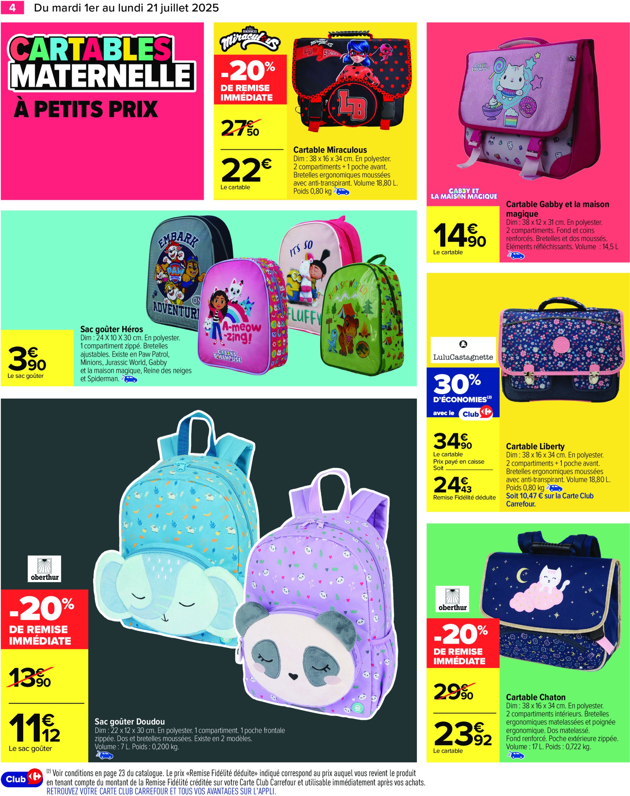 carrefour - Catalogue Carrefour - La Rentrée valable du 01/07 au 21/07 - page: 6