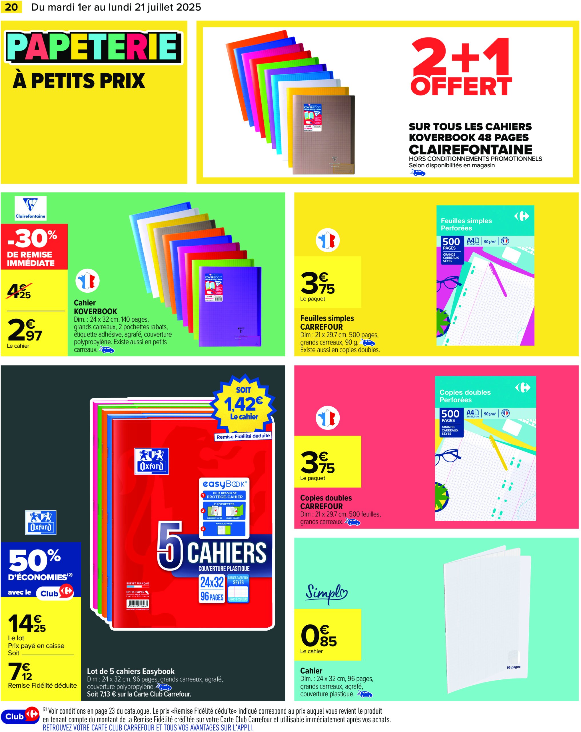 carrefour - Catalogue Carrefour - La Rentrée valable du 01/07 au 21/07 - page: 22