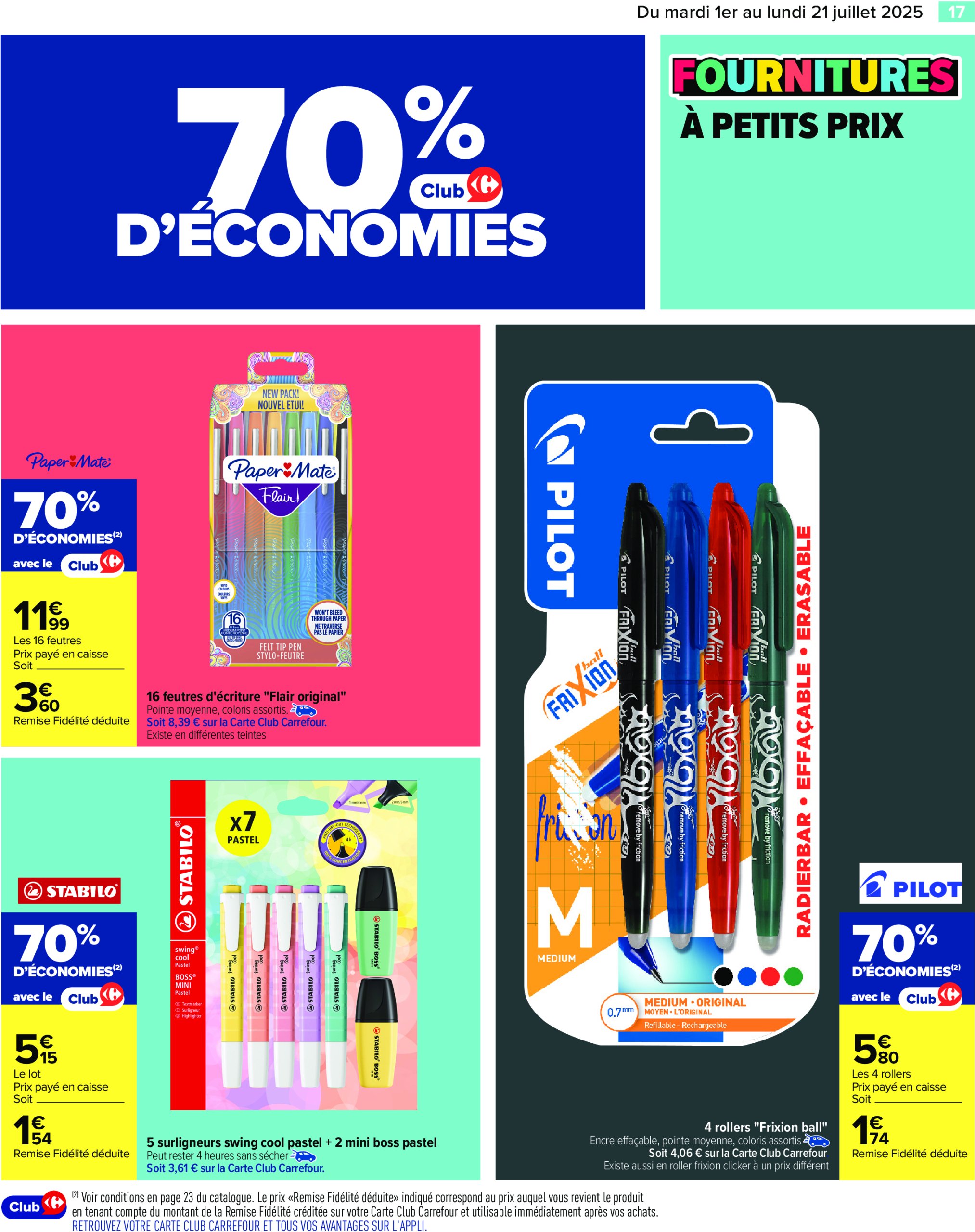 carrefour - Catalogue Carrefour - La Rentrée valable du 01/07 au 21/07 - page: 19