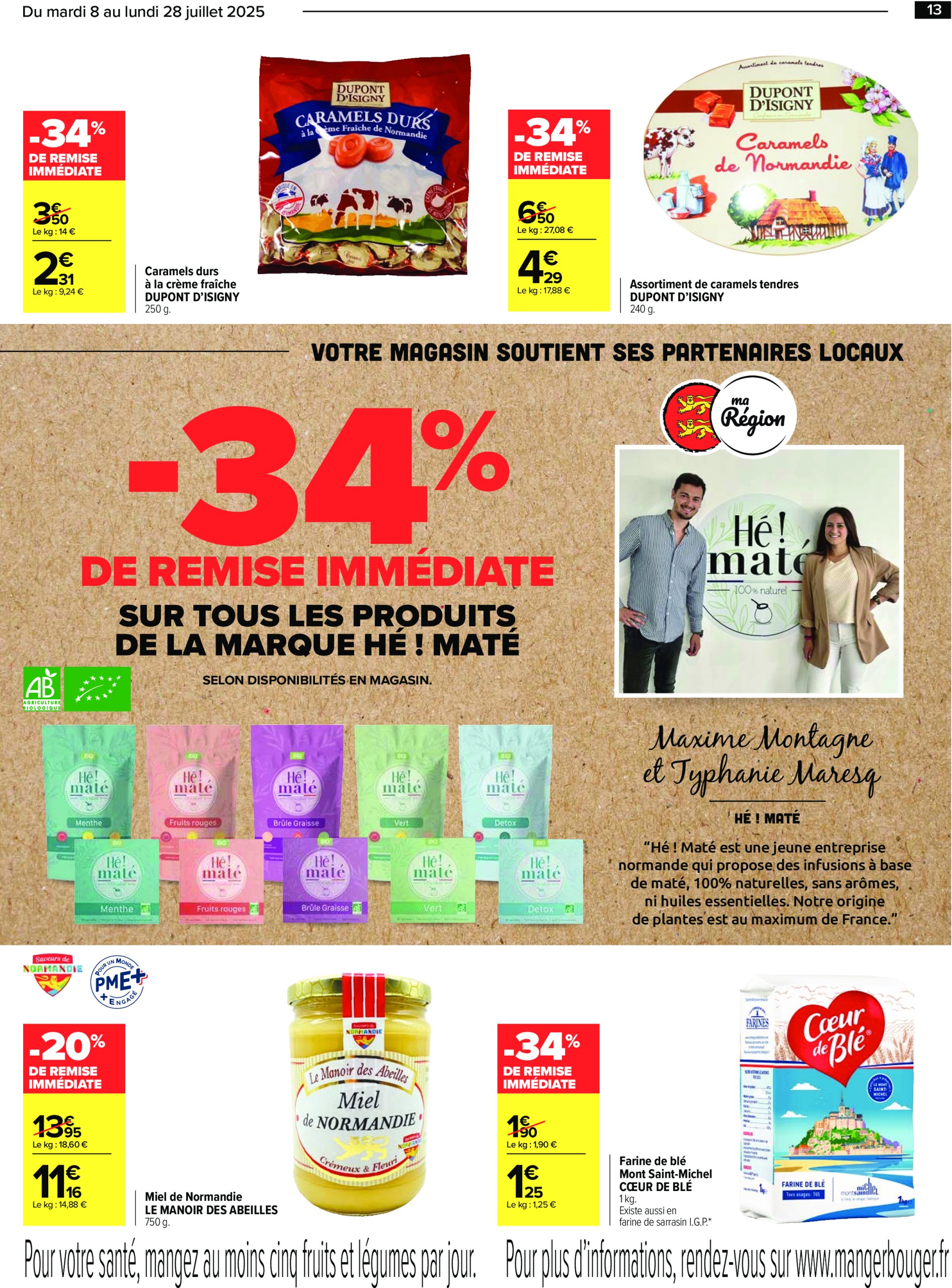 carrefour - Catalogue Carrefour - Le meilleur de ma région Lombarde valable du 08/07 au 28/07 - page: 13