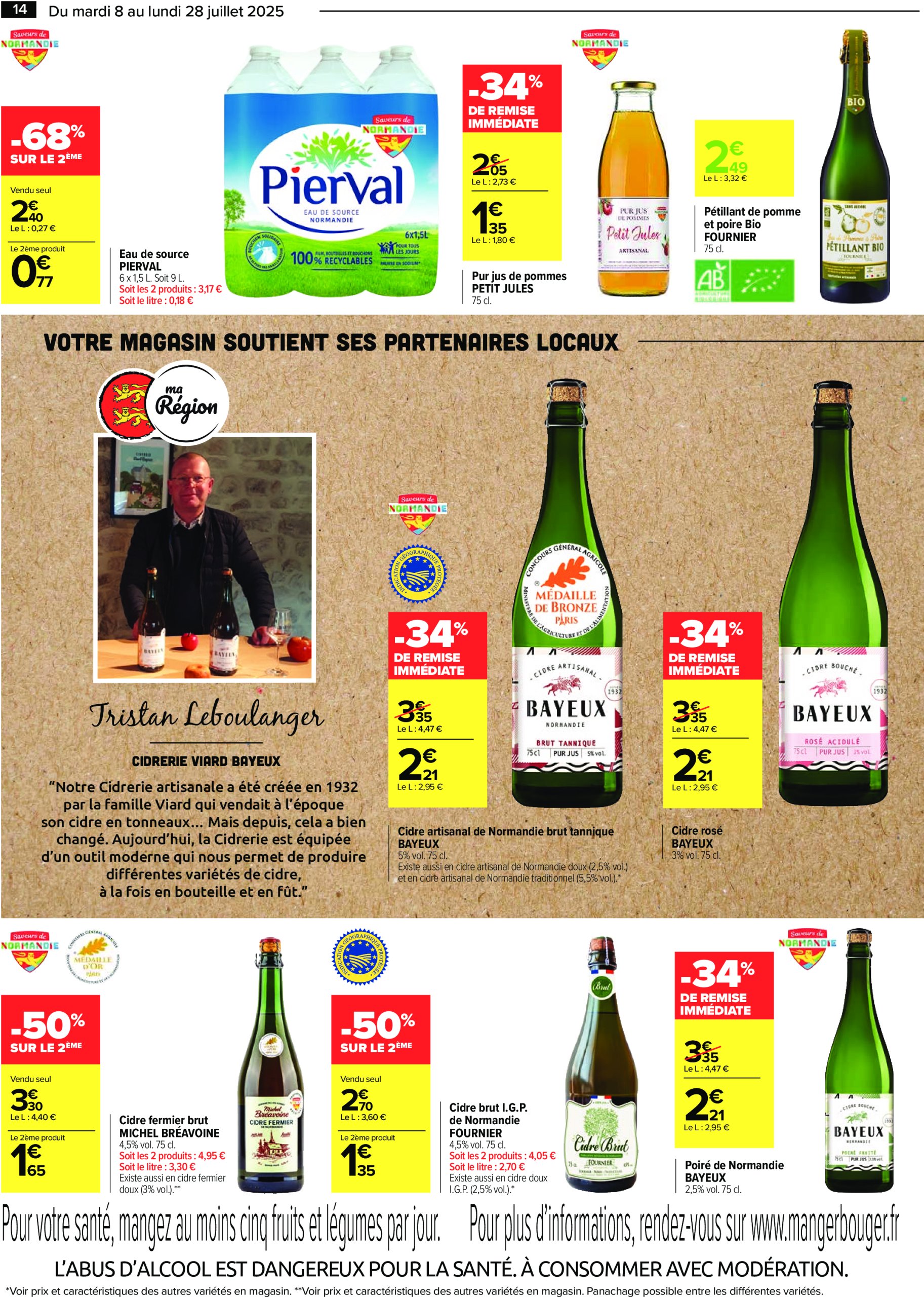 carrefour - Catalogue Carrefour - Le meilleur de ma région Lombarde valable du 08/07 au 28/07 - page: 14
