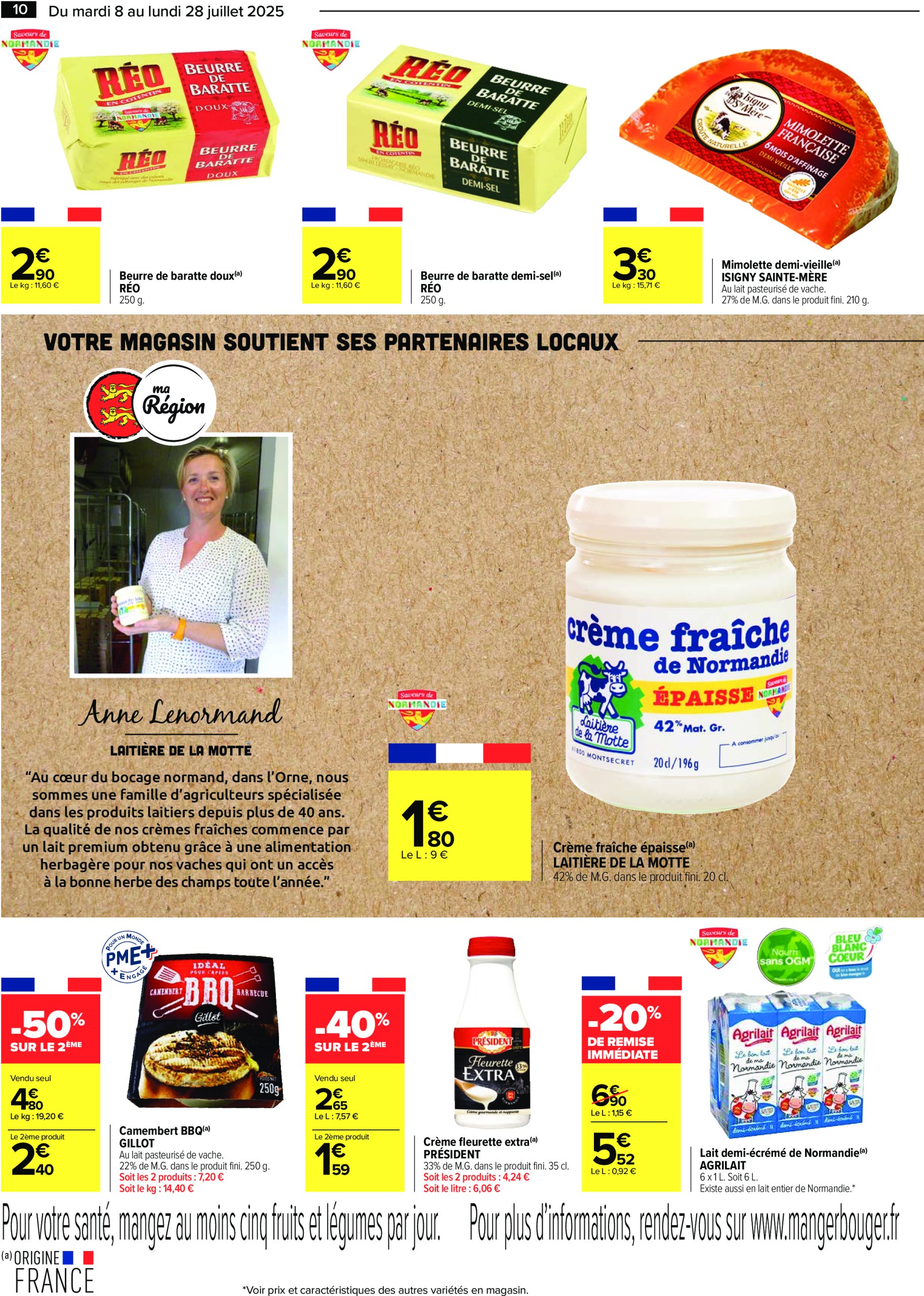 carrefour - Catalogue Carrefour - Le meilleur de ma région Lombarde valable du 08/07 au 28/07 - page: 10