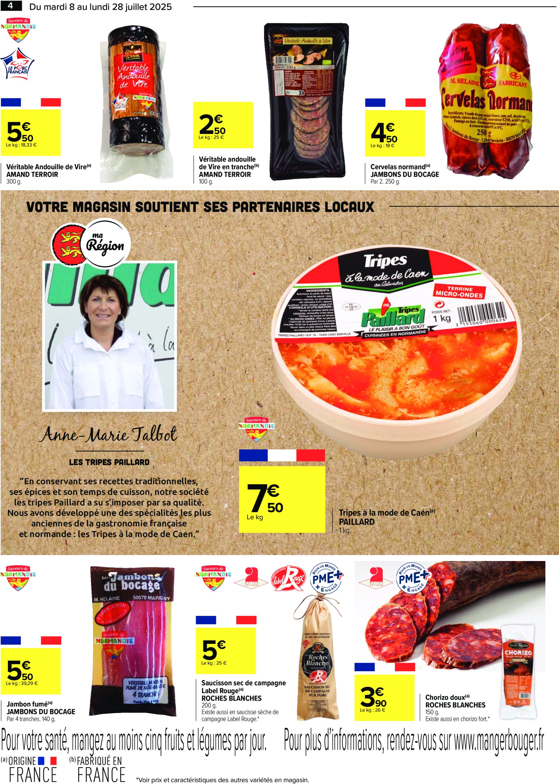 carrefour - Catalogue Carrefour - Le meilleur de ma région Lombarde valable du 08/07 au 28/07 - page: 4