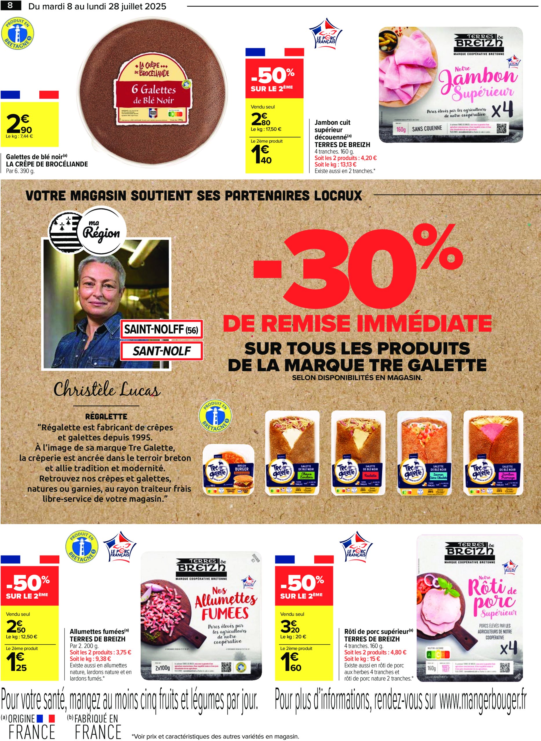 carrefour - Catalogue Carrefour - Le meilleur de ma région Bretagne valable du 08/07 au 28/07 - page: 8 carrefour - Catalogue Carrefour - Le meilleur de ma région Bretagne valable du 08/07 au 28/07 - page: 8