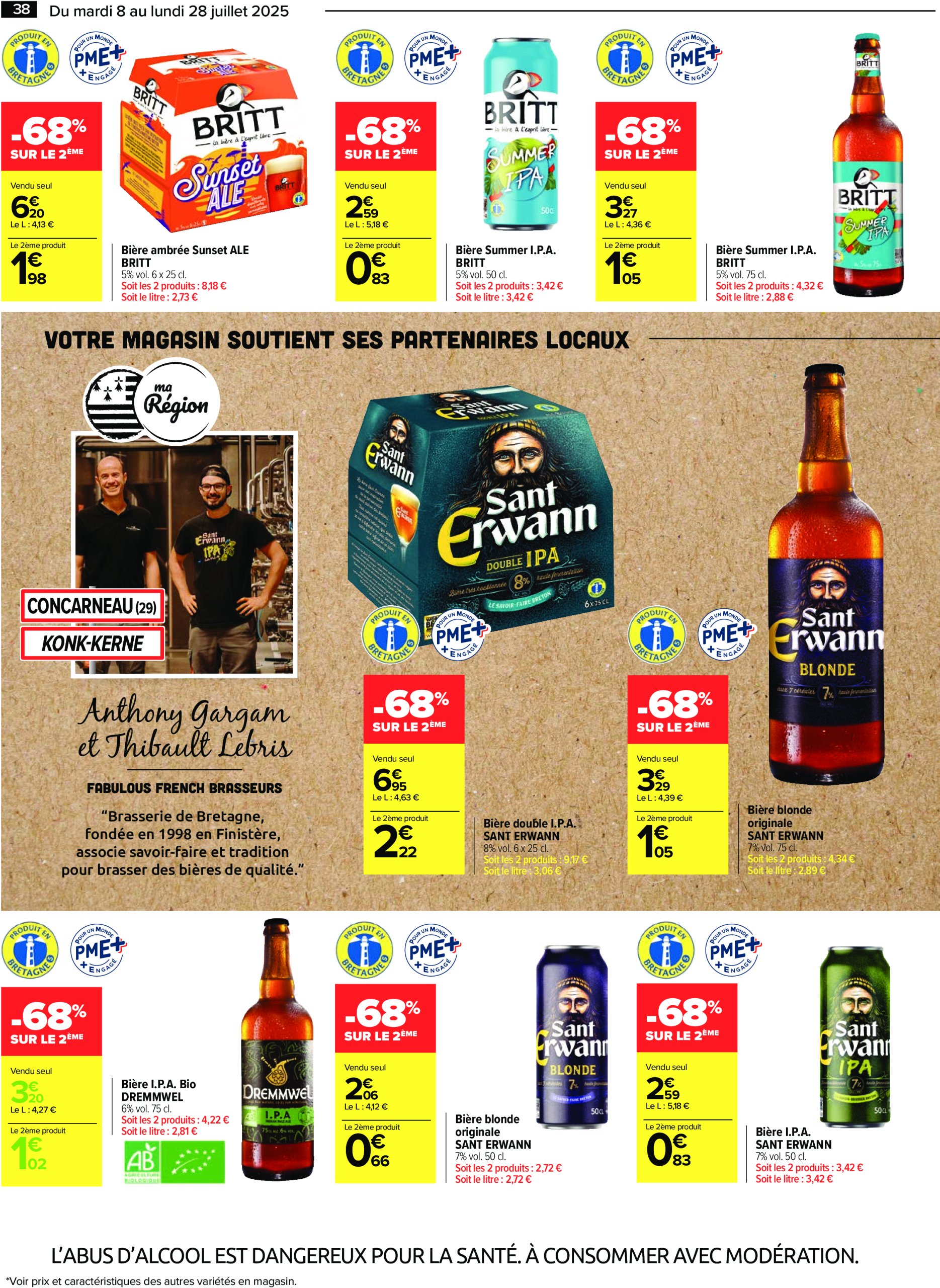 carrefour - Catalogue Carrefour - Le meilleur de ma région Bretagne valable du 08/07 au 28/07 - page: 38 carrefour - Catalogue Carrefour - Le meilleur de ma région Bretagne valable du 08/07 au 28/07 - page: 38