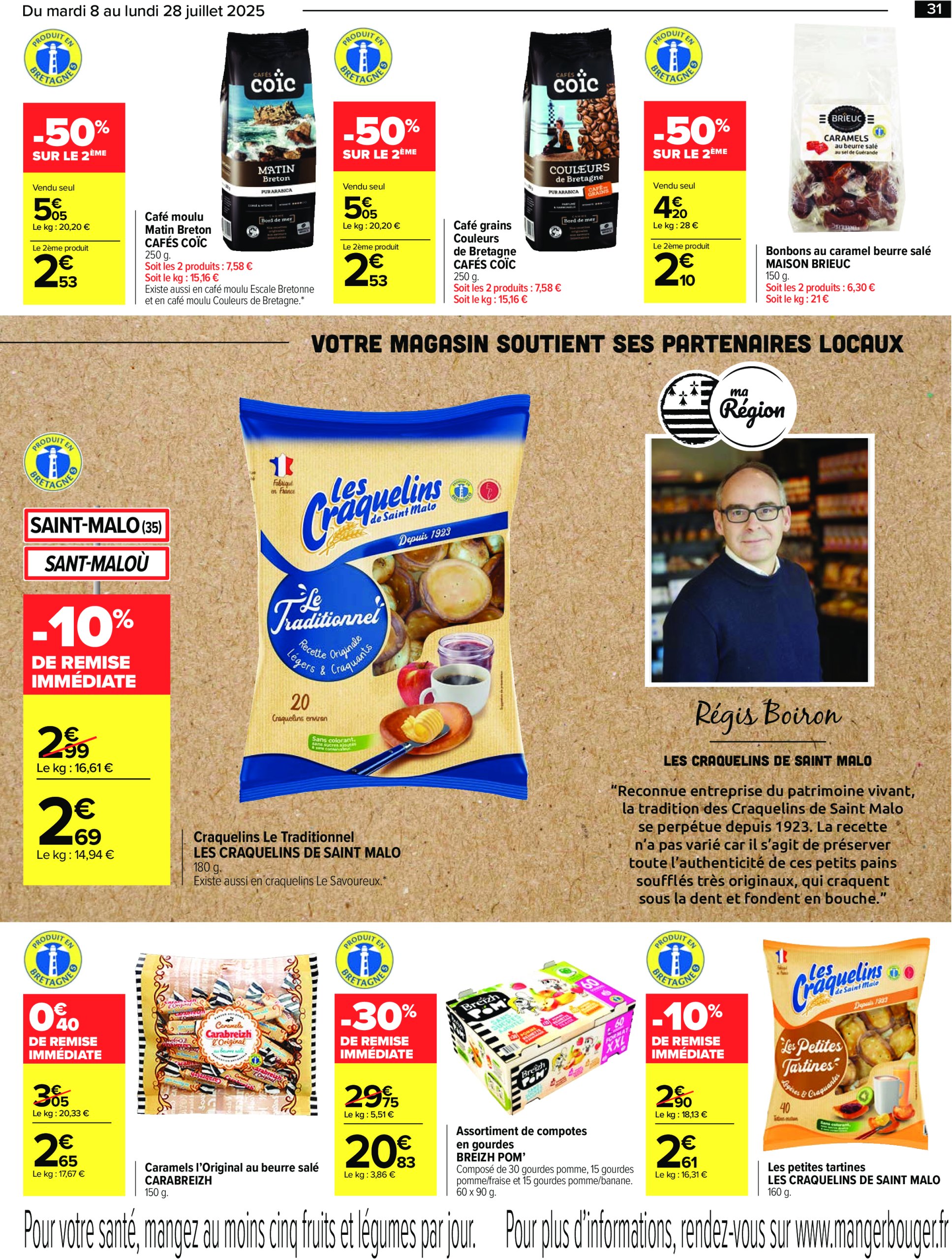 carrefour - Catalogue Carrefour - Le meilleur de ma région Bretagne valable du 08/07 au 28/07 - page: 31 carrefour - Catalogue Carrefour - Le meilleur de ma région Bretagne valable du 08/07 au 28/07 - page: 31