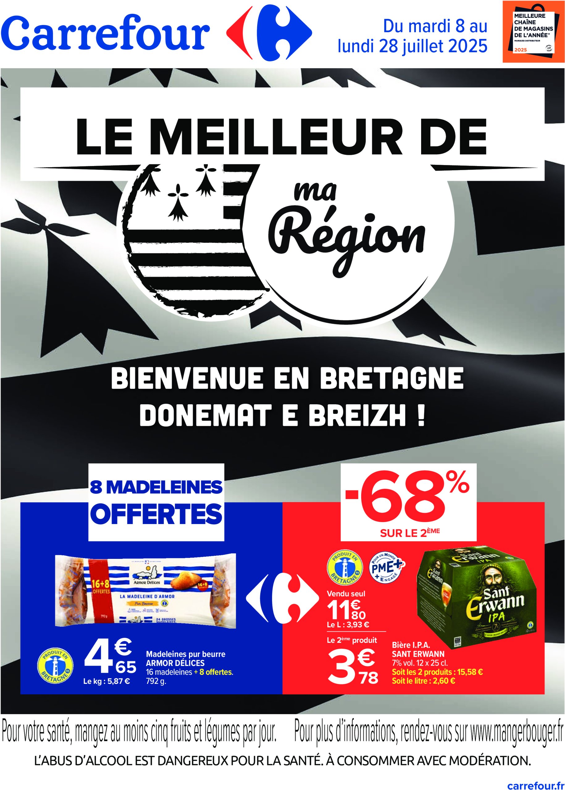 carrefour - Catalogue Carrefour - Le meilleur de ma région Bretagne valable du 08/07 au 28/07