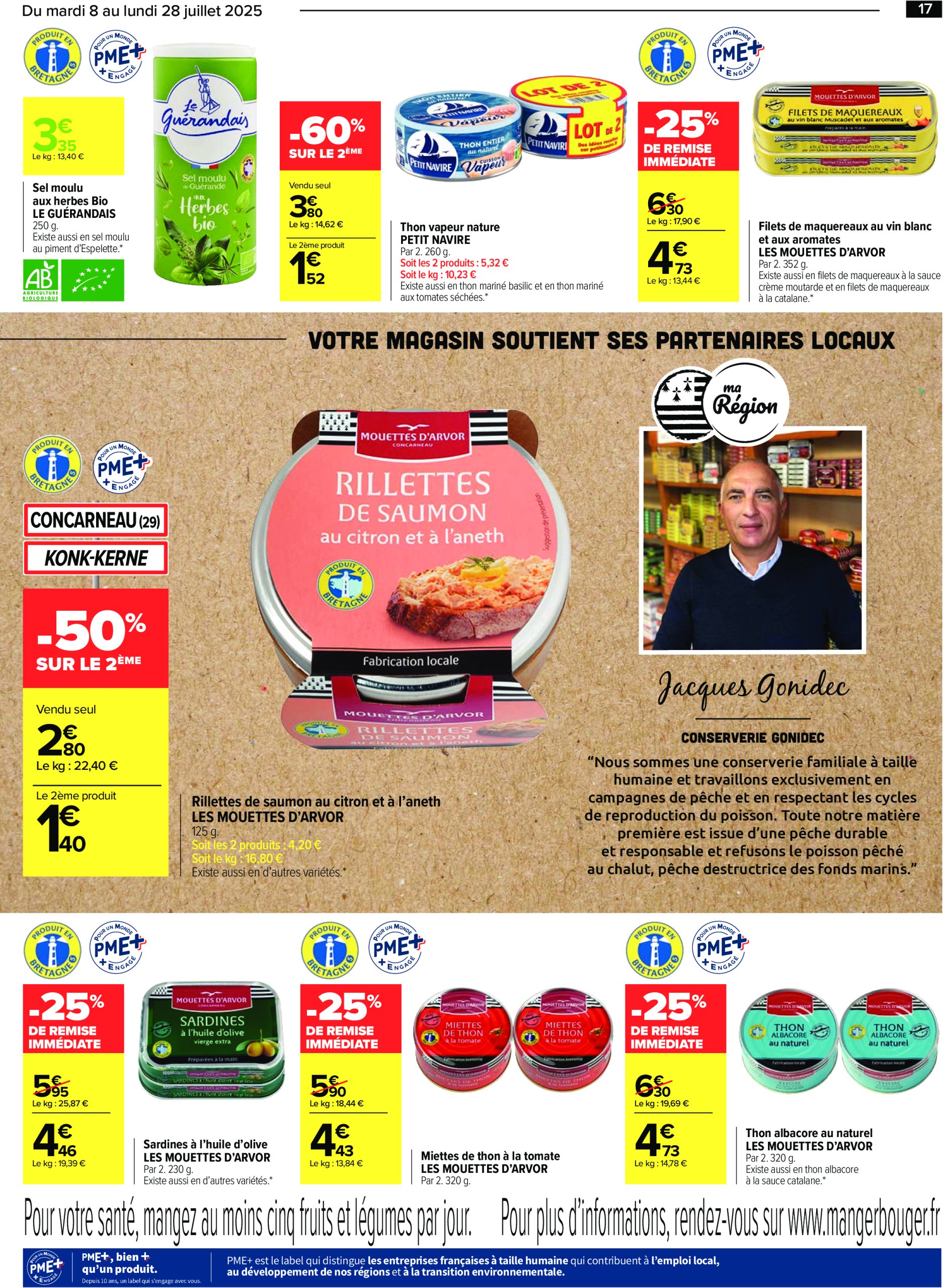 carrefour - Catalogue Carrefour - Le meilleur de ma région Bretagne valable du 08/07 au 28/07 - page: 17 carrefour - Catalogue Carrefour - Le meilleur de ma région Bretagne valable du 08/07 au 28/07 - page: 17