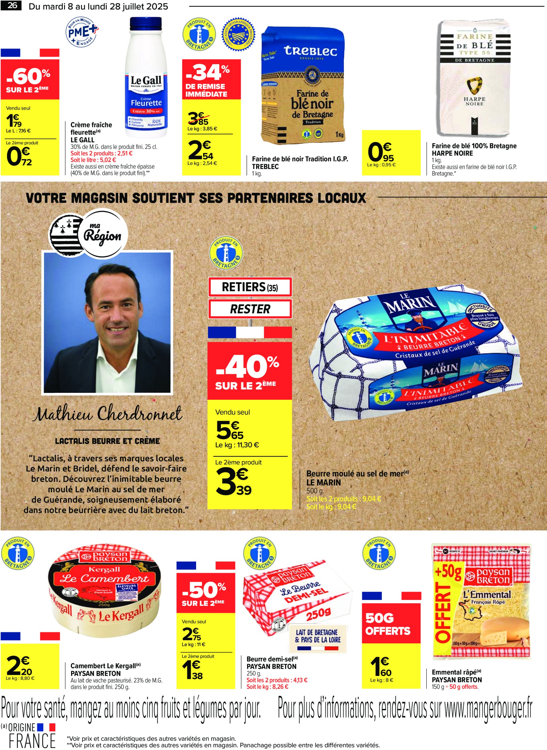 carrefour - Catalogue Carrefour - Le meilleur de ma région Bretagne valable du 08/07 au 28/07 - page: 26 carrefour - Catalogue Carrefour - Le meilleur de ma région Bretagne valable du 08/07 au 28/07 - page: 26