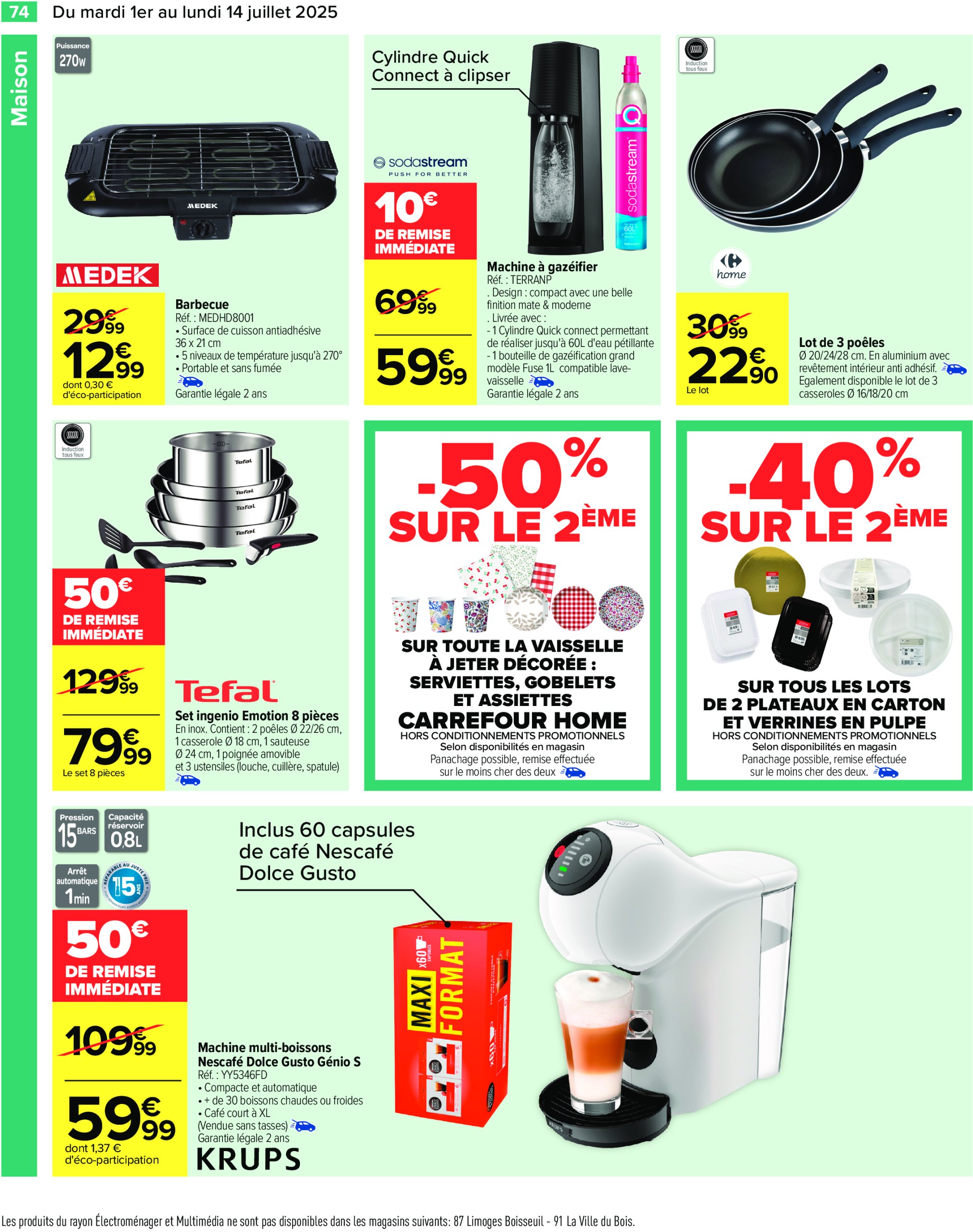 carrefour - Catalogue Carrefour valable du 01/07 au 14/07 - page: 76 carrefour - Catalogue Carrefour valable du 01/07 au 14/07 - page: 76