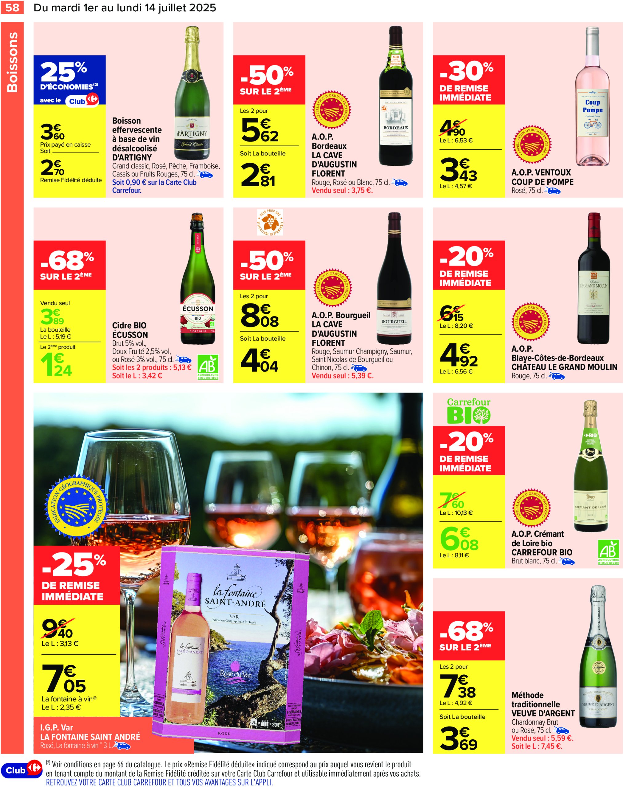 carrefour - Catalogue Carrefour valable du 01/07 au 14/07 - page: 60 carrefour - Catalogue Carrefour valable du 01/07 au 14/07 - page: 60