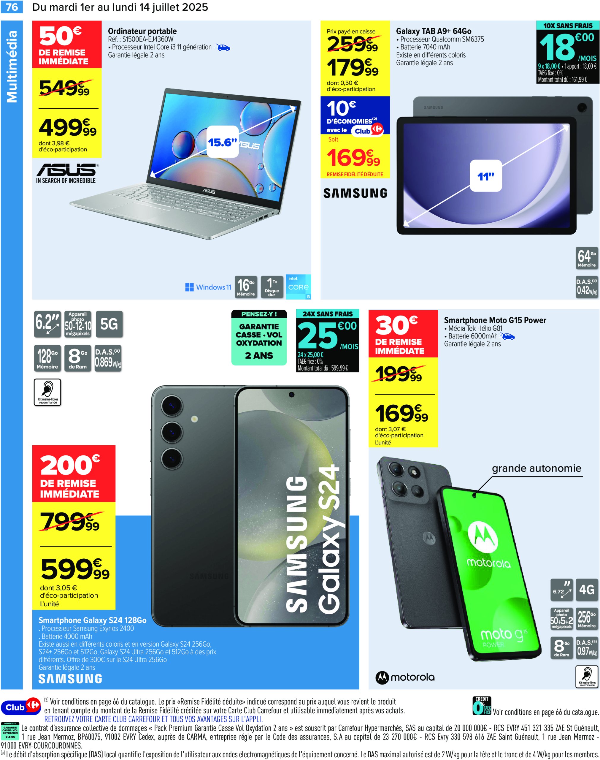 carrefour - Catalogue Carrefour valable du 01/07 au 14/07 - page: 78 carrefour - Catalogue Carrefour valable du 01/07 au 14/07 - page: 78