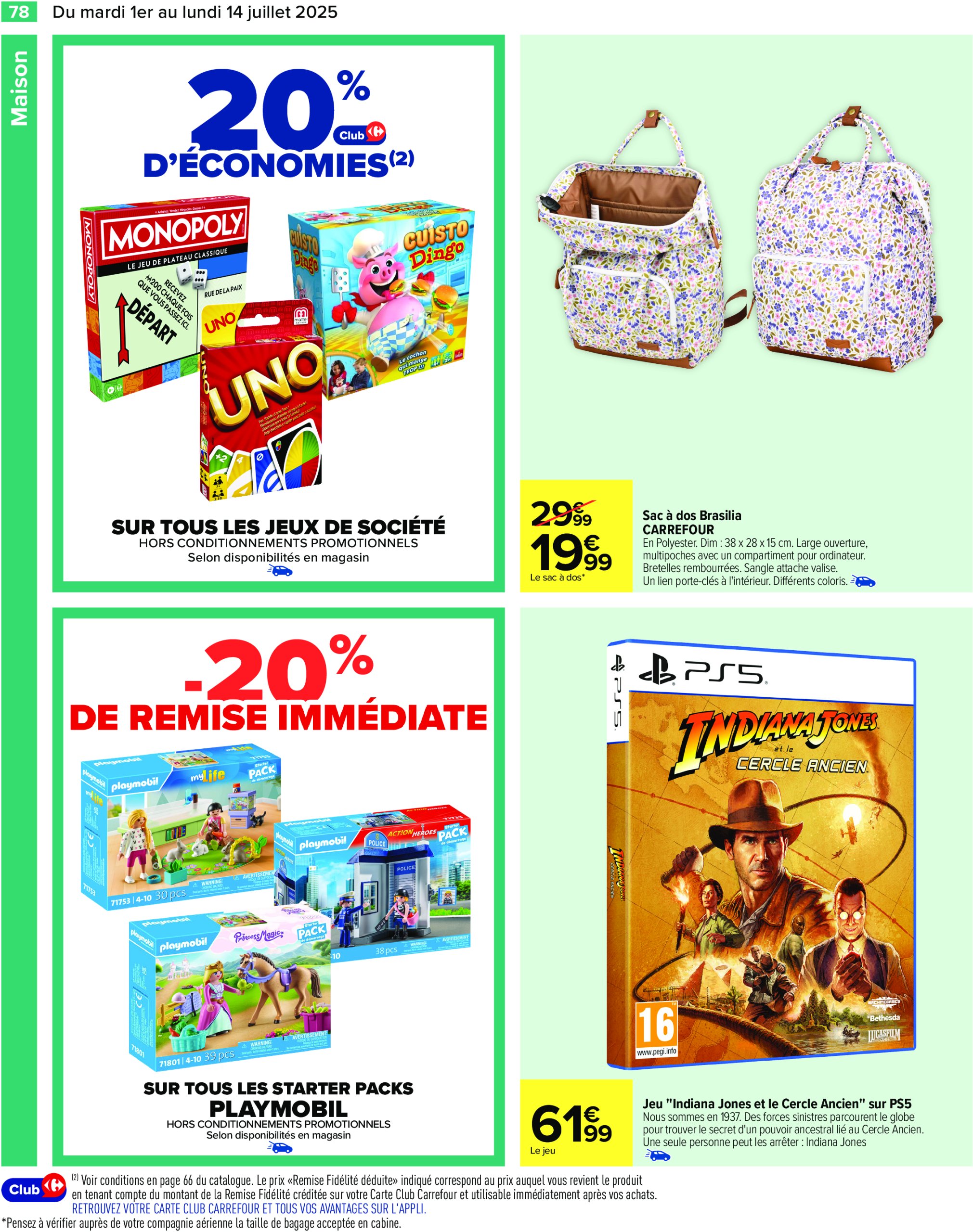 carrefour - Catalogue Carrefour valable du 01/07 au 14/07 - page: 80 carrefour - Catalogue Carrefour valable du 01/07 au 14/07 - page: 80