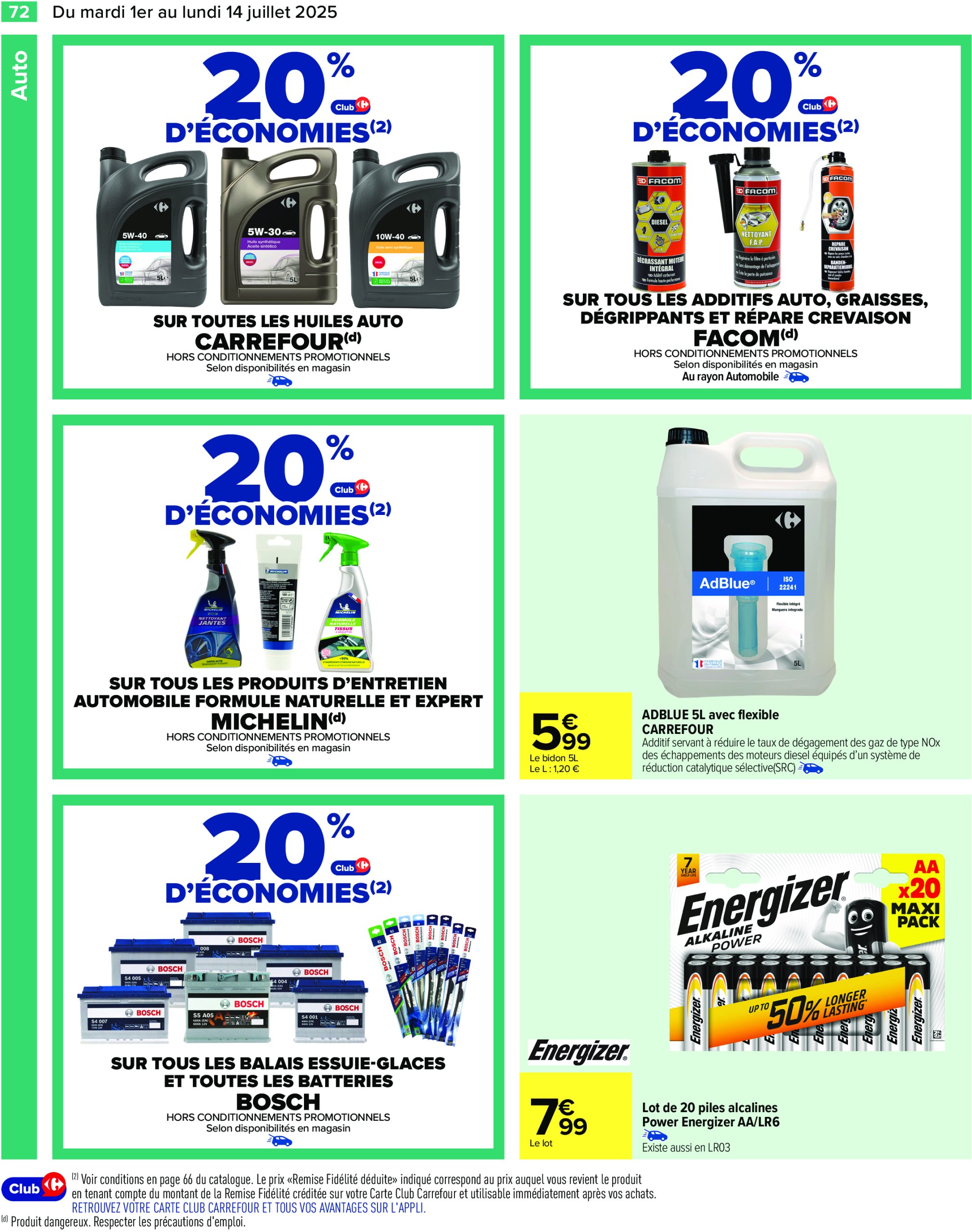 carrefour - Catalogue Carrefour valable du 01/07 au 14/07 - page: 74 carrefour - Catalogue Carrefour valable du 01/07 au 14/07 - page: 74