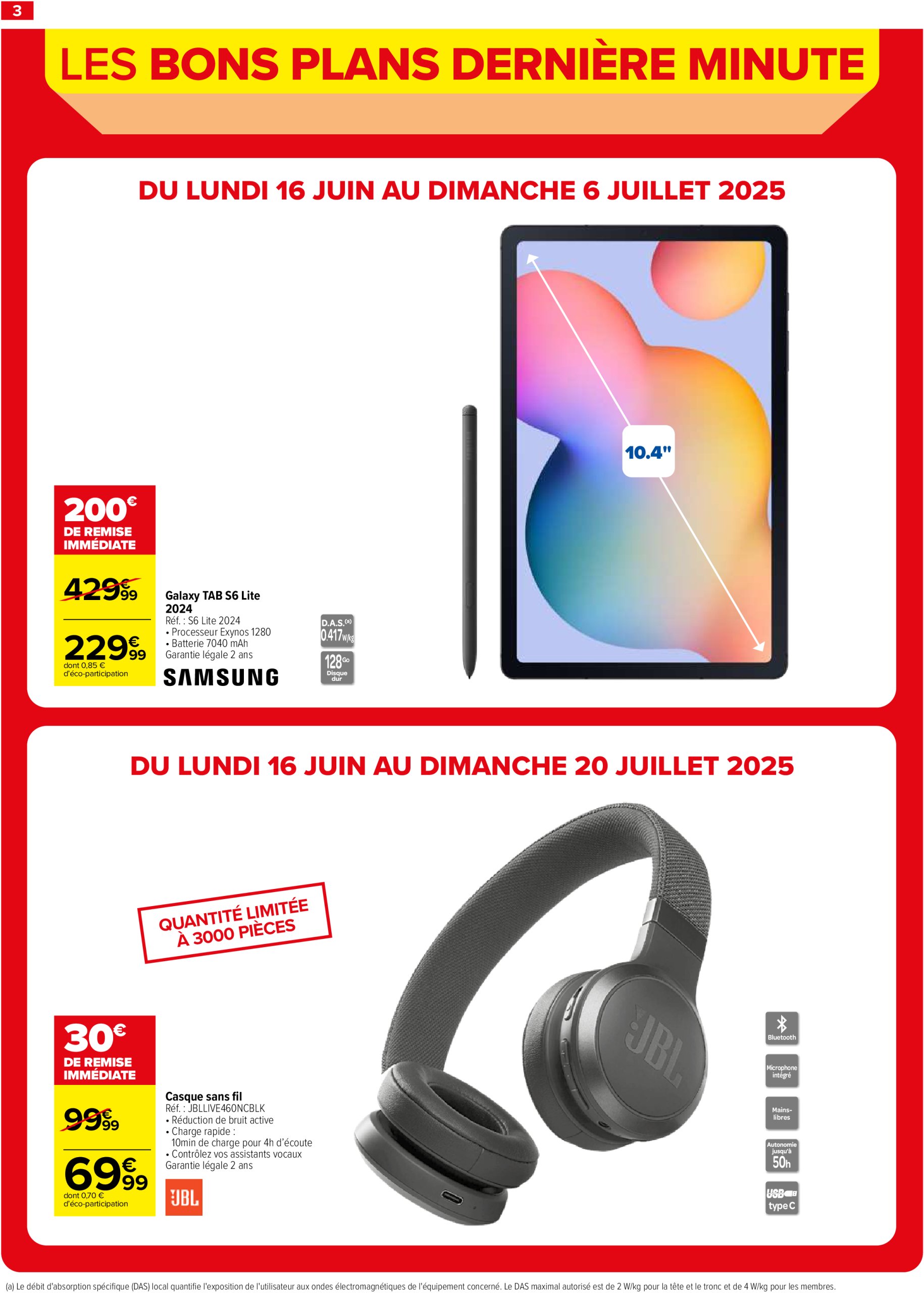 carrefour - Catalogue Carrefour - Les Bons Plans Derniére Minute valable du 16/06 au 22/07 - page: 3