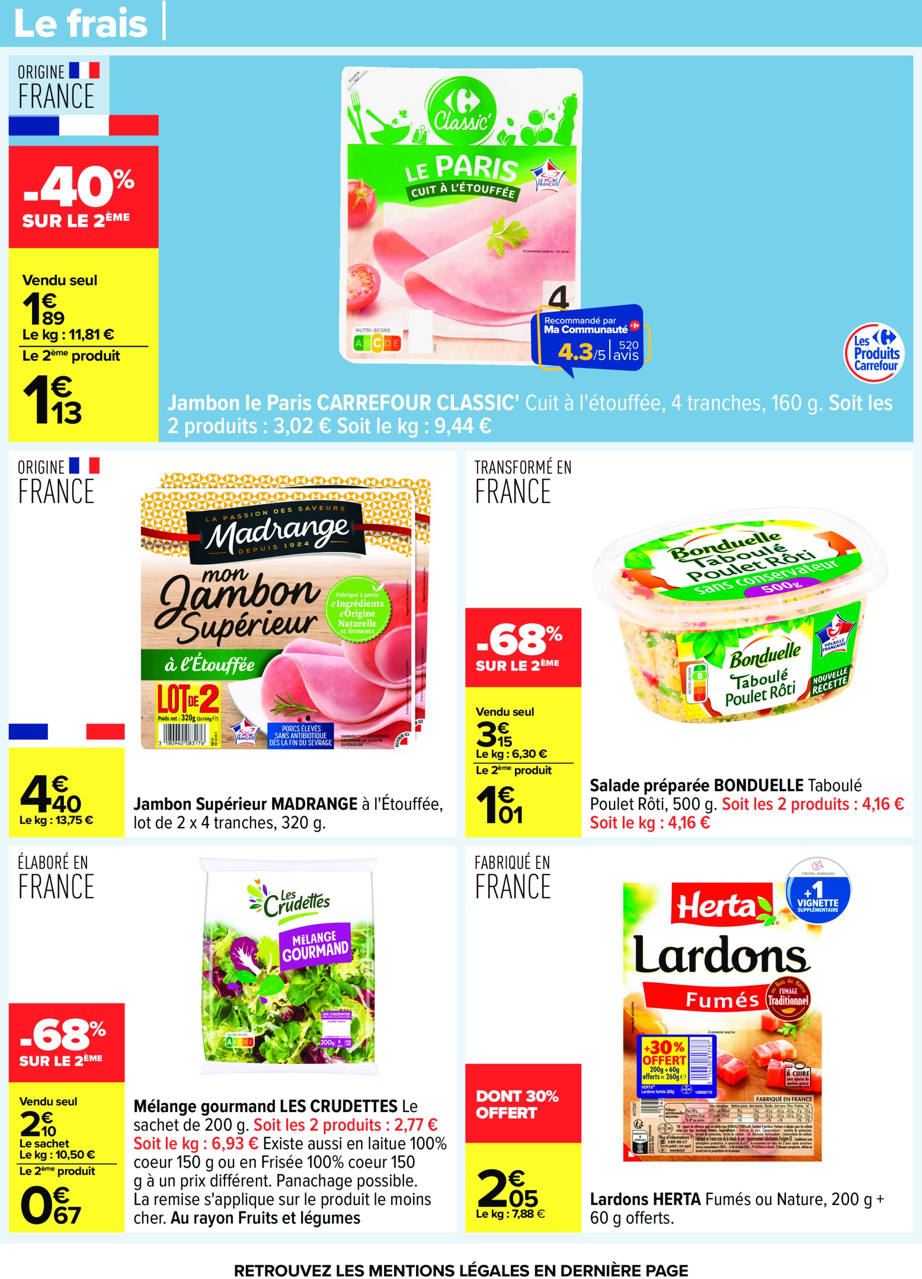 carrefour - Catalogue Carrefour valable du 22/07 au 04/08 - page: 41 carrefour - Catalogue Carrefour valable du 22/07 au 04/08 - page: 41
