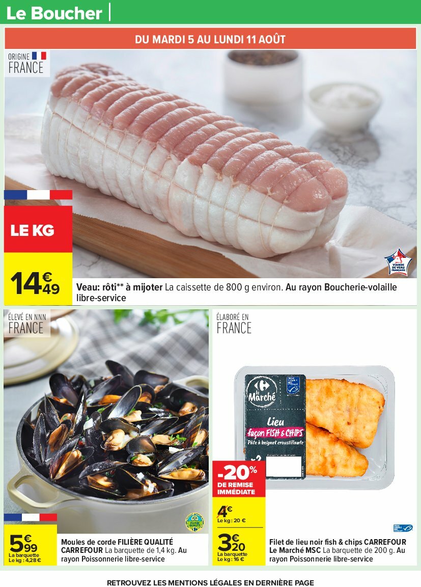 carrefour - Catalogue Carrefour valable du 05/08 au 18/08 - page: 23